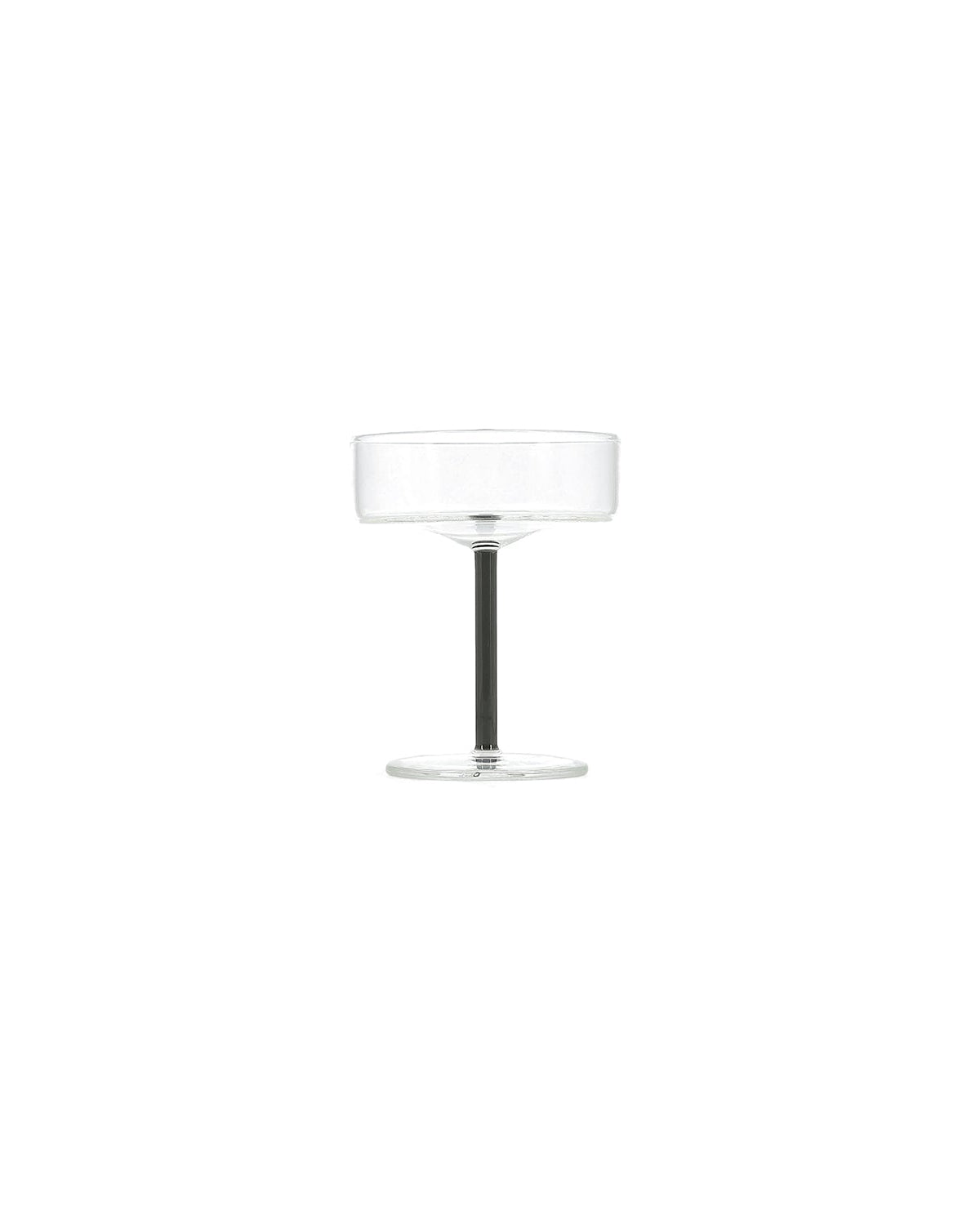Fizz - Set 2 Coppe da champagne in vetro grigio