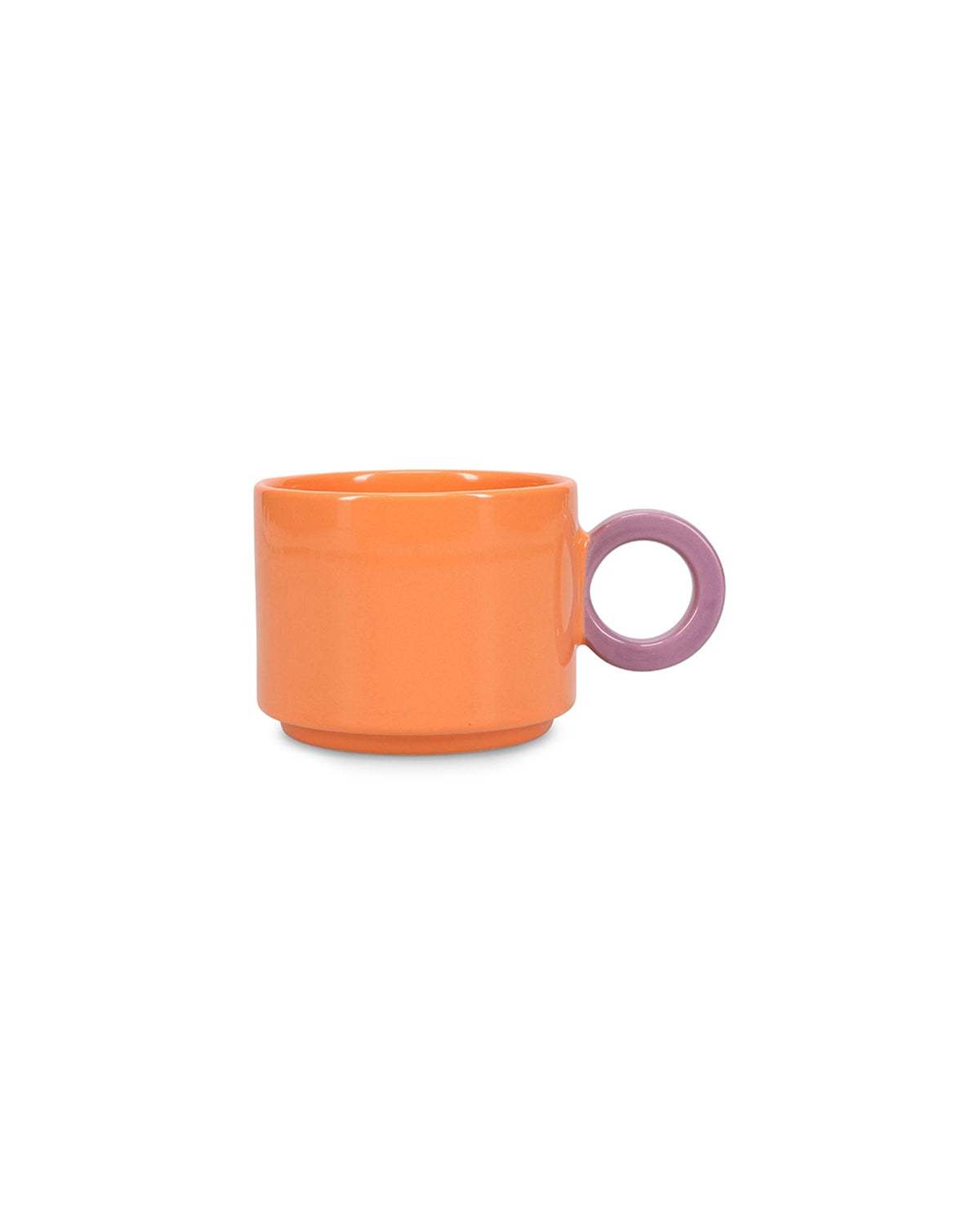 Lou - Tazza bicolore arancione e viola, 28 cl