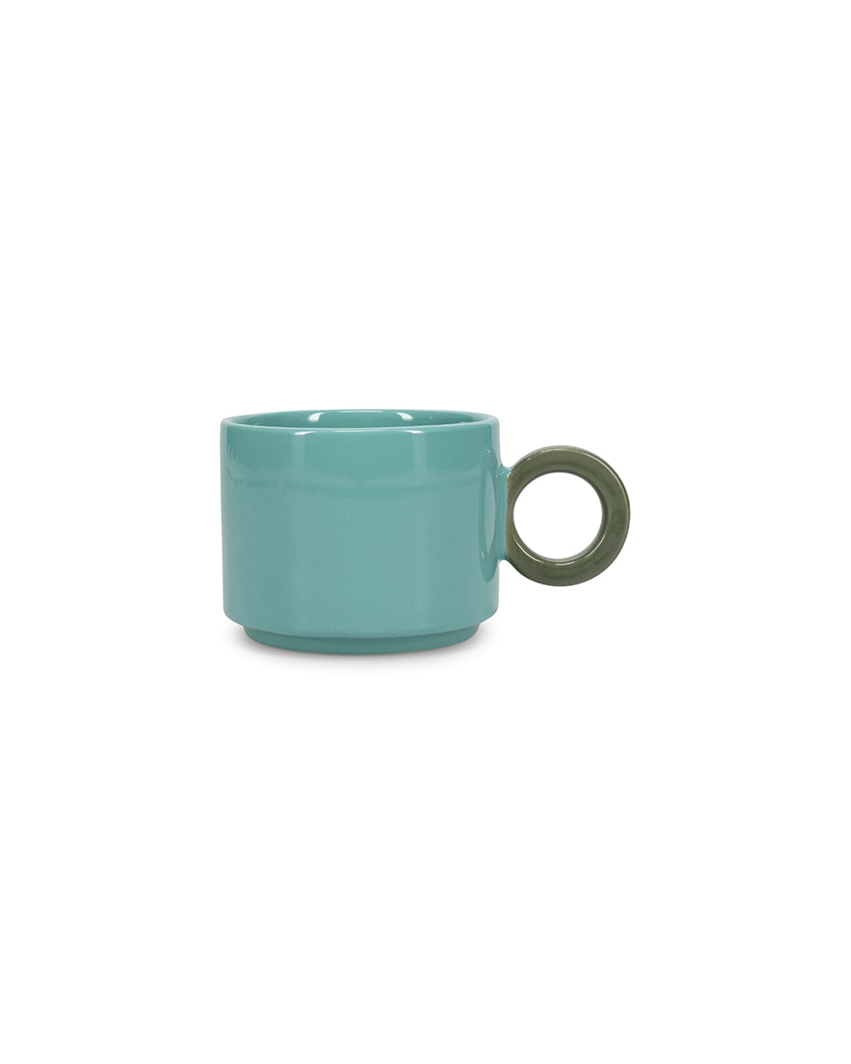 Lou - tazza bicolore verde e blu, 28 cl