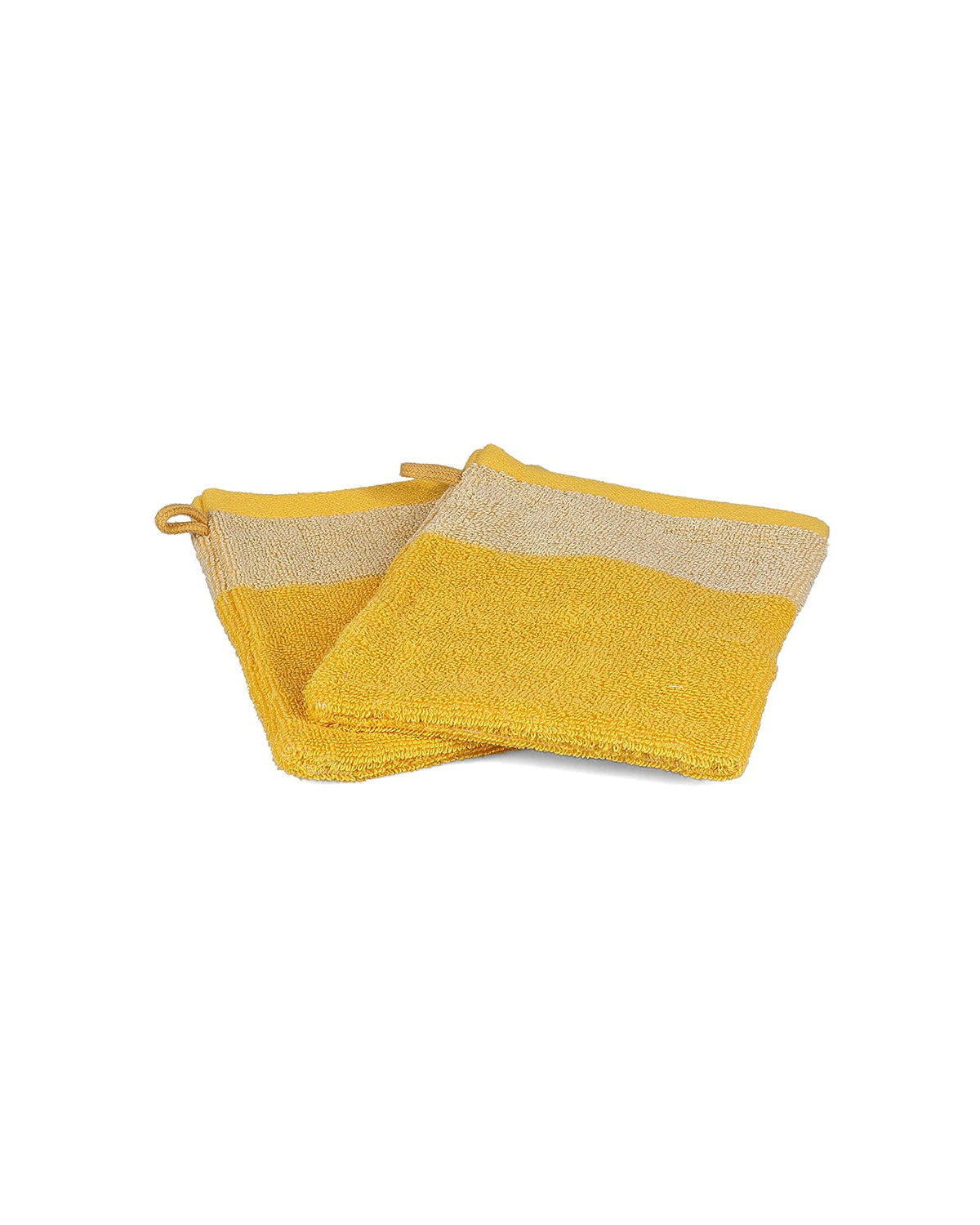 Pixie - Set 2 guanti da bagno 15x21cm giallo sole