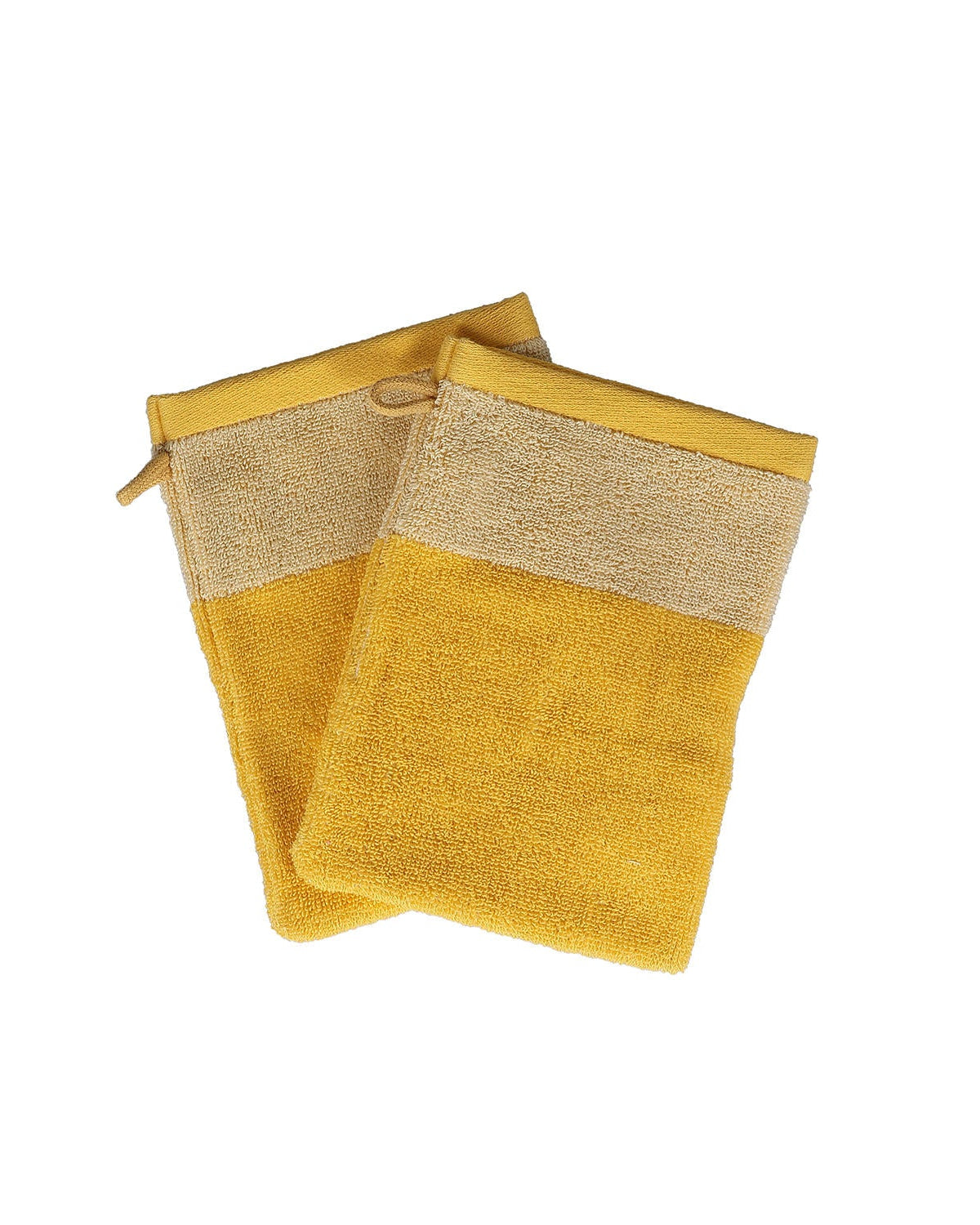 Pixie - Set 2 guanti da bagno 15x21cm giallo sole