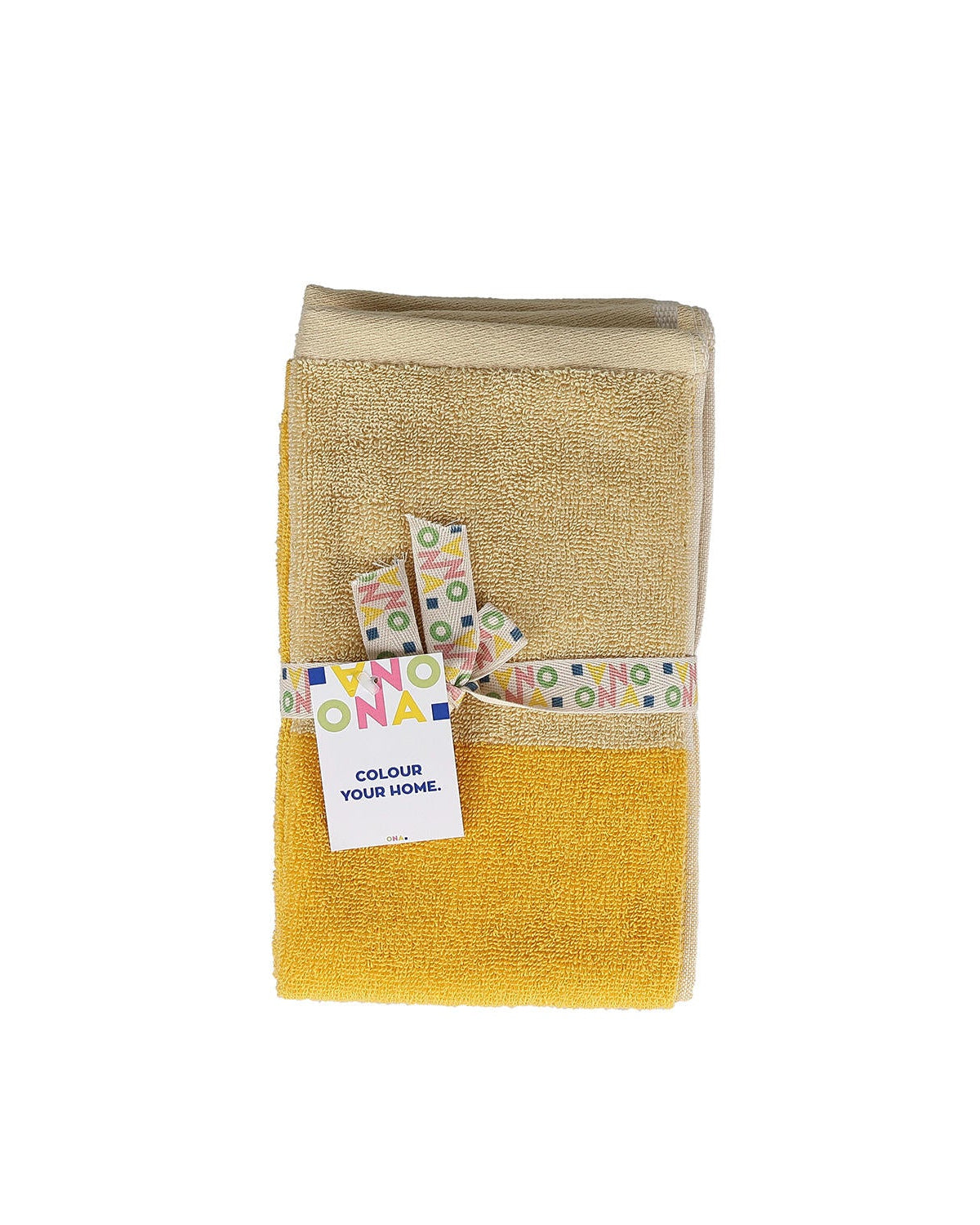 Pixie - Set 2 asciugamani ospite 30 x 50 cm giallo sole