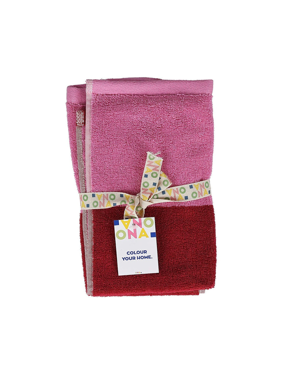 Pixie - Set 2 asciugamani ospite, rosa cipria, 30x50 cm