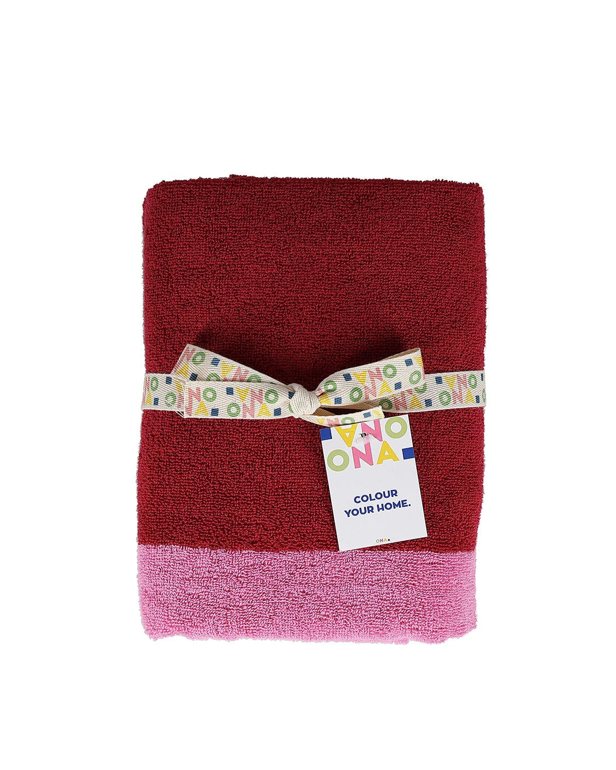 Pixie - Set 2 Asciugamani viso rosa cipria, 50x100 cm