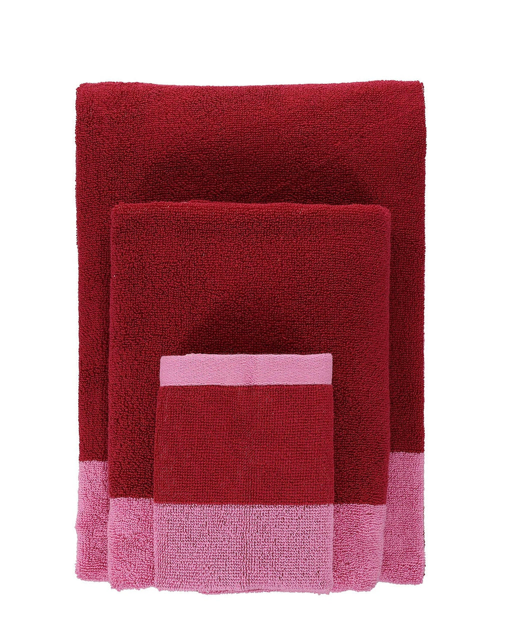 Pixie - Set 2 asciugamani doccia, rosa cipria,  70x140 cm