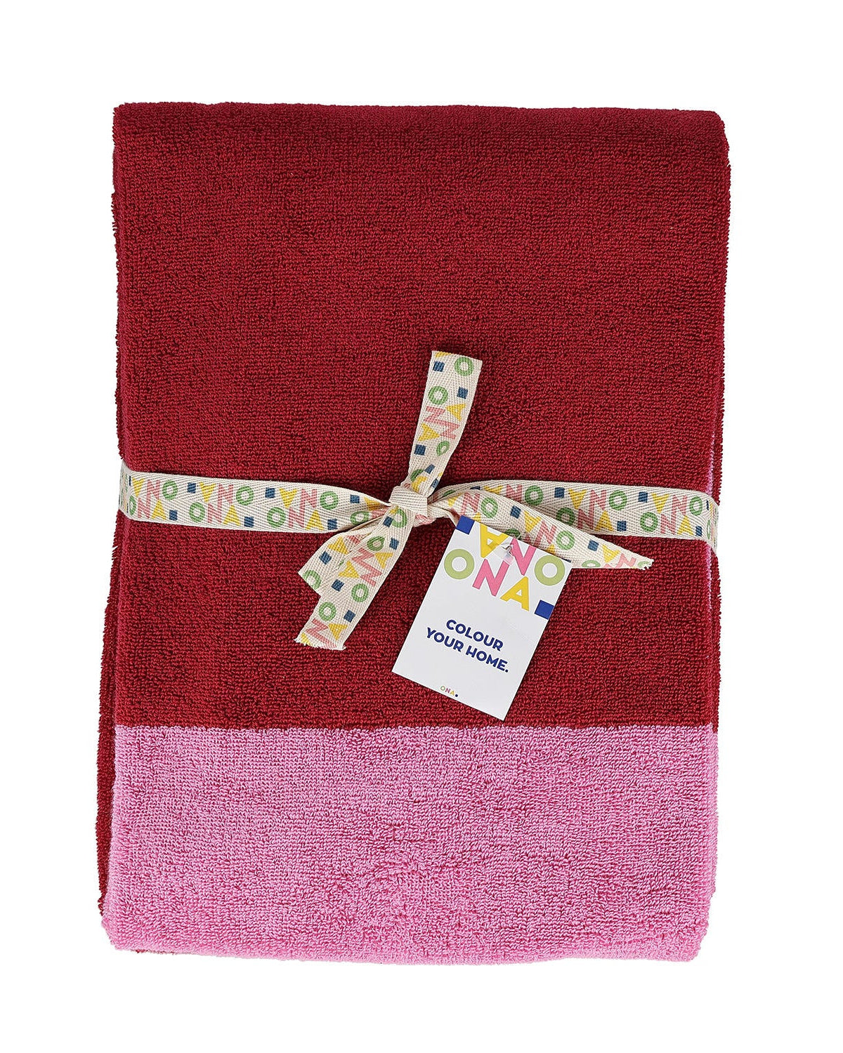 Pixie - Maxi Telo bagno rosa cipria,  100x180 cm