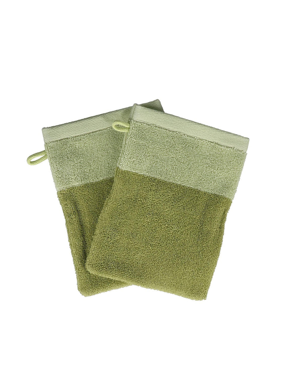 Pixie - Set 2 Guanti da bagno 15x21 cm verde pistacchio