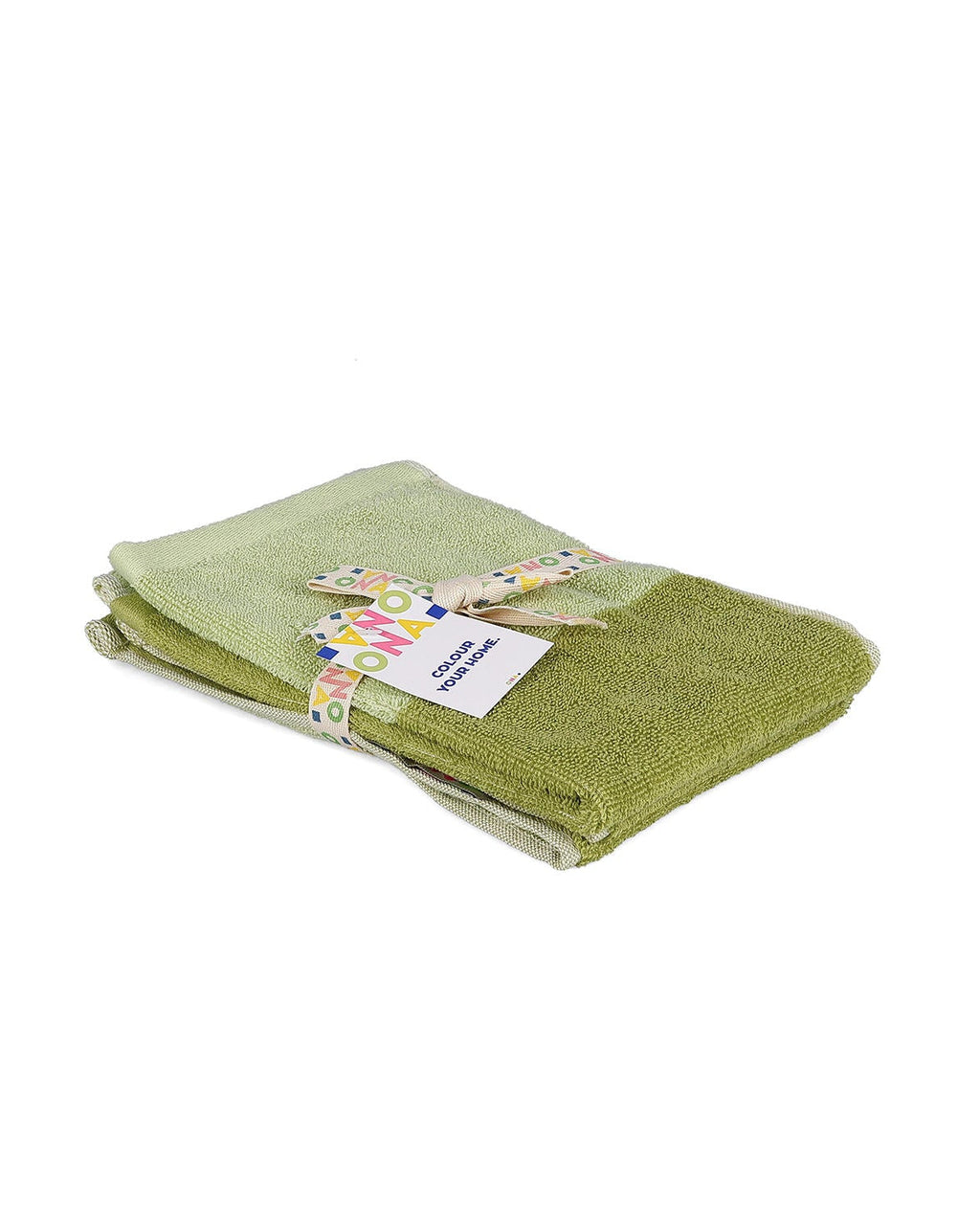 Pixie - Set 2 asciugamani ospite 30x50 cm verde pistacchio