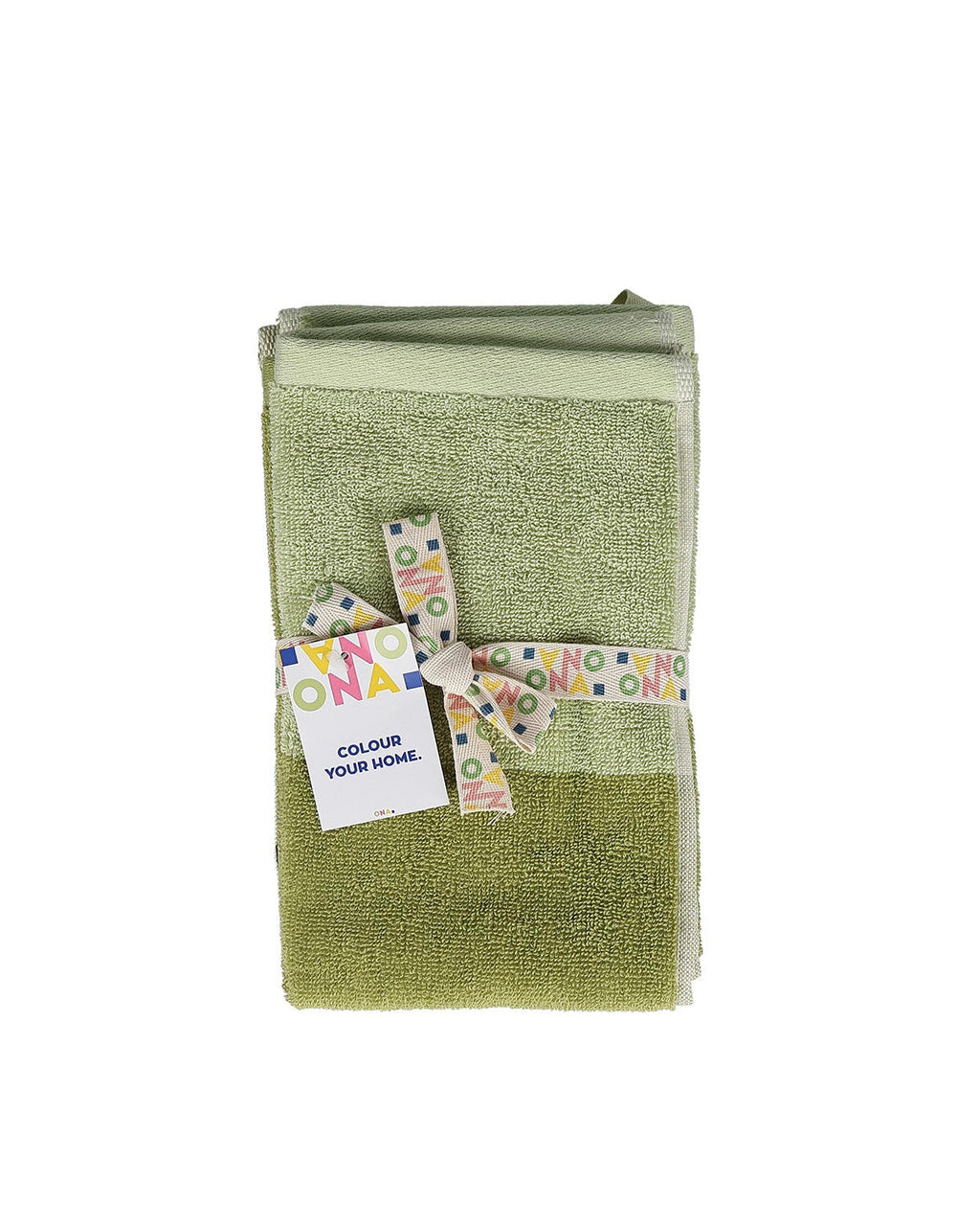 Pixie - Set 2 asciugamani ospite 30x50 cm verde pistacchio