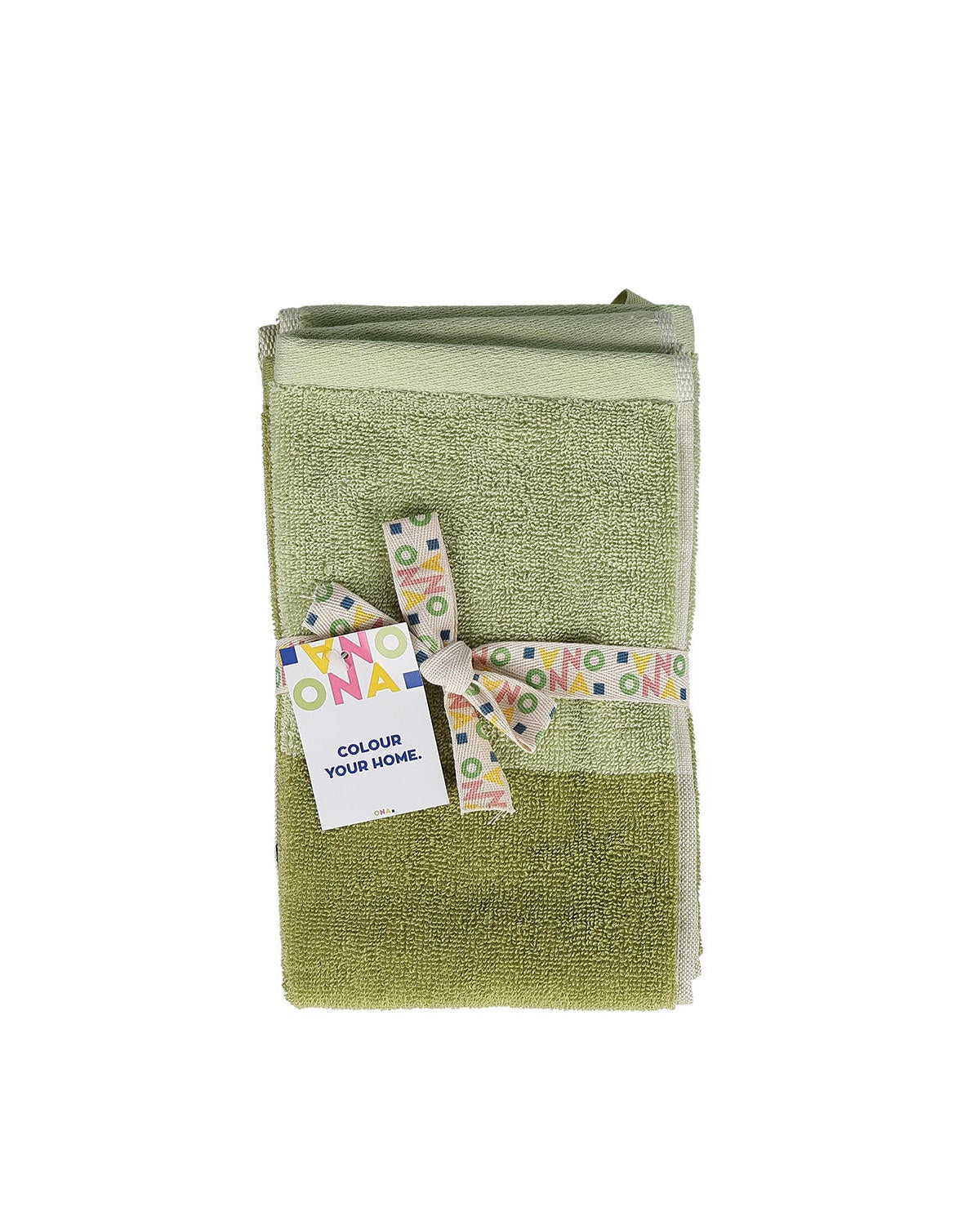 Pixie - Set 2 asciugamani ospite 30x50 cm verde pistacchio