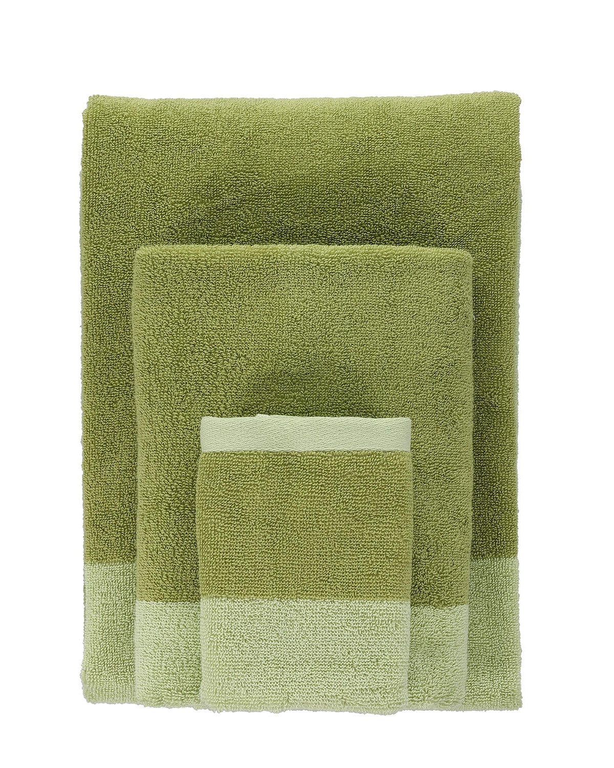 Pixie - Set 2 asciugamani ospite 30x50 cm verde pistacchio