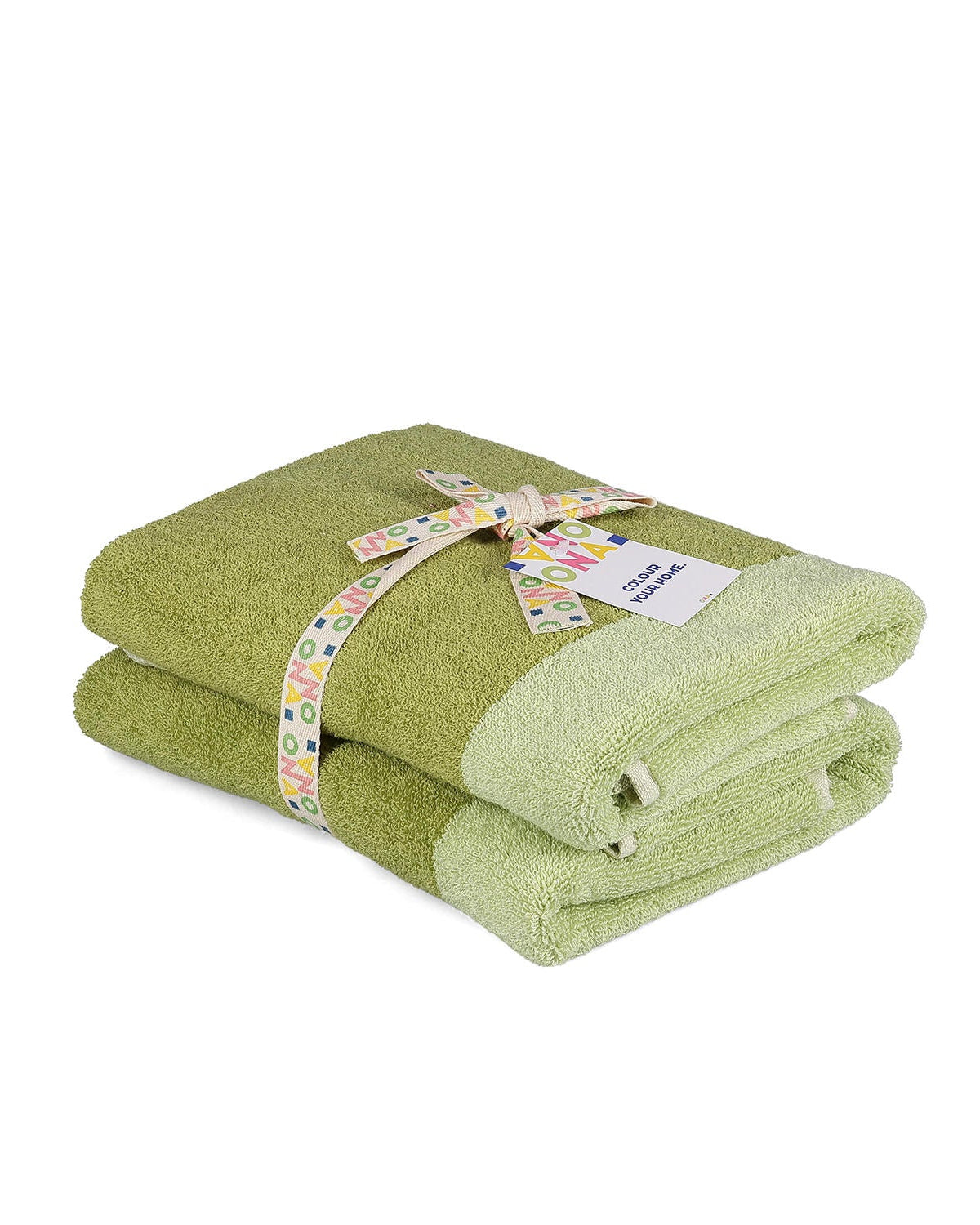 Pixie - Set 2 asciugamani viso 50x100 cm verde pistacchio