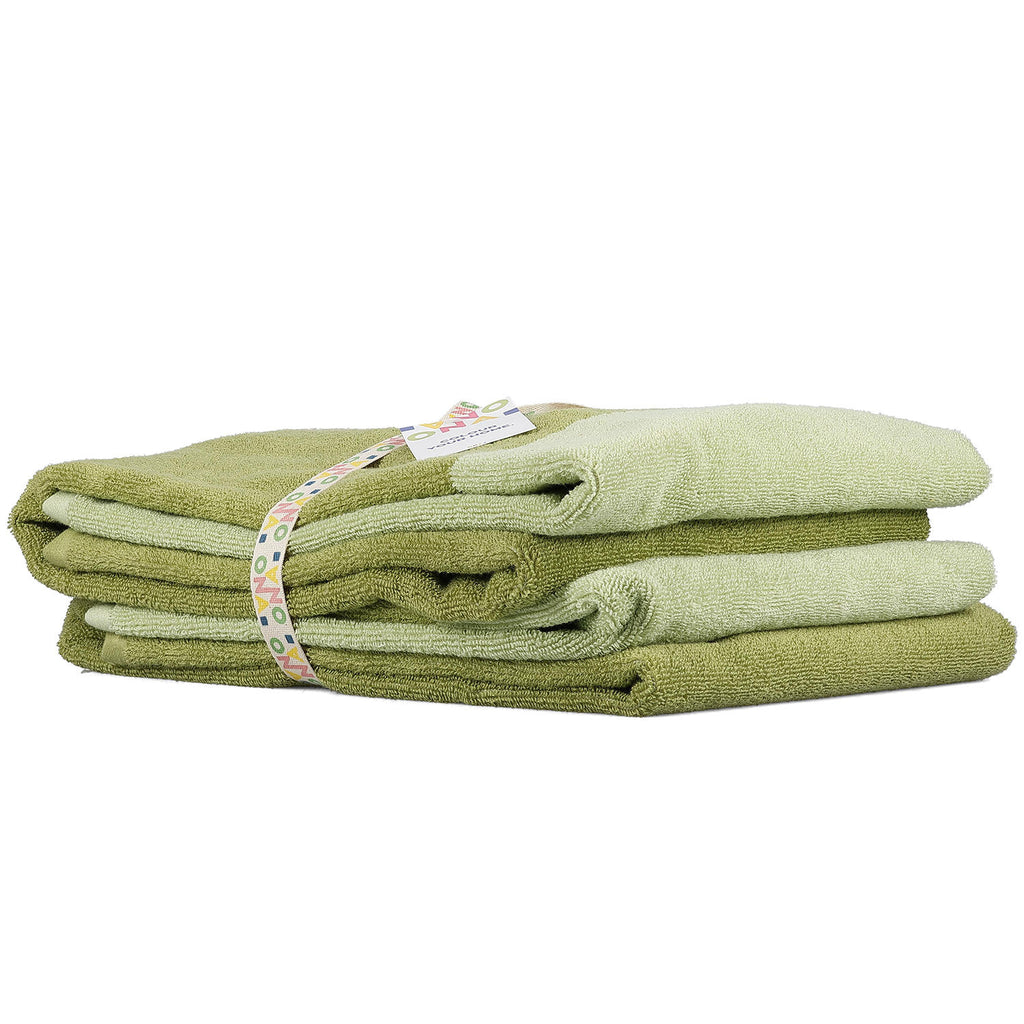Pixie - Set 2 asciugamani doccia 70x140 cm verde pistacchio
