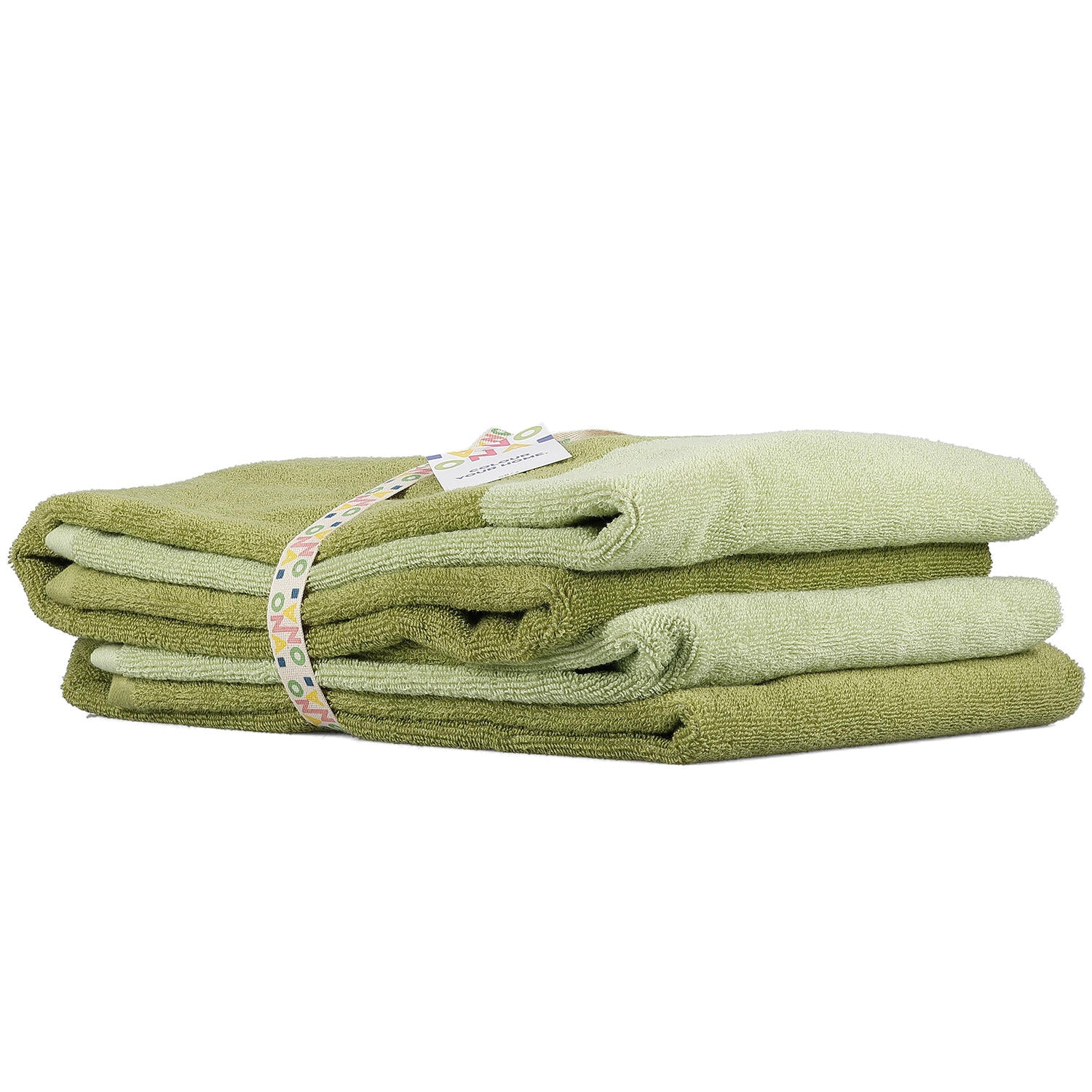Pixie - Set 2 asciugamani doccia 70x140 cm verde pistacchio