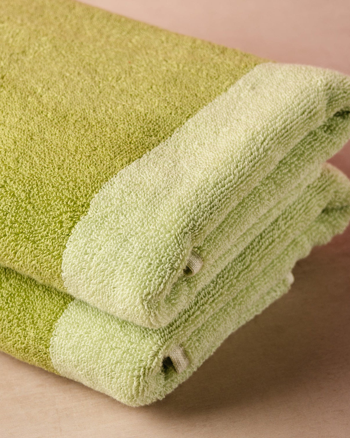 Pixie - Set 2 asciugamani doccia 70x140 cm verde pistacchio