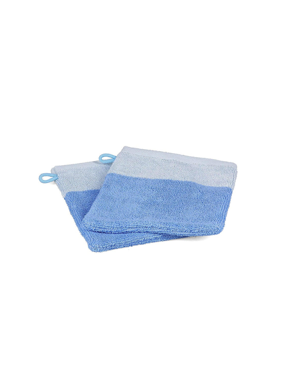 Pixie - Set 2 Guanti da bagno 15x21 cm blu oceano