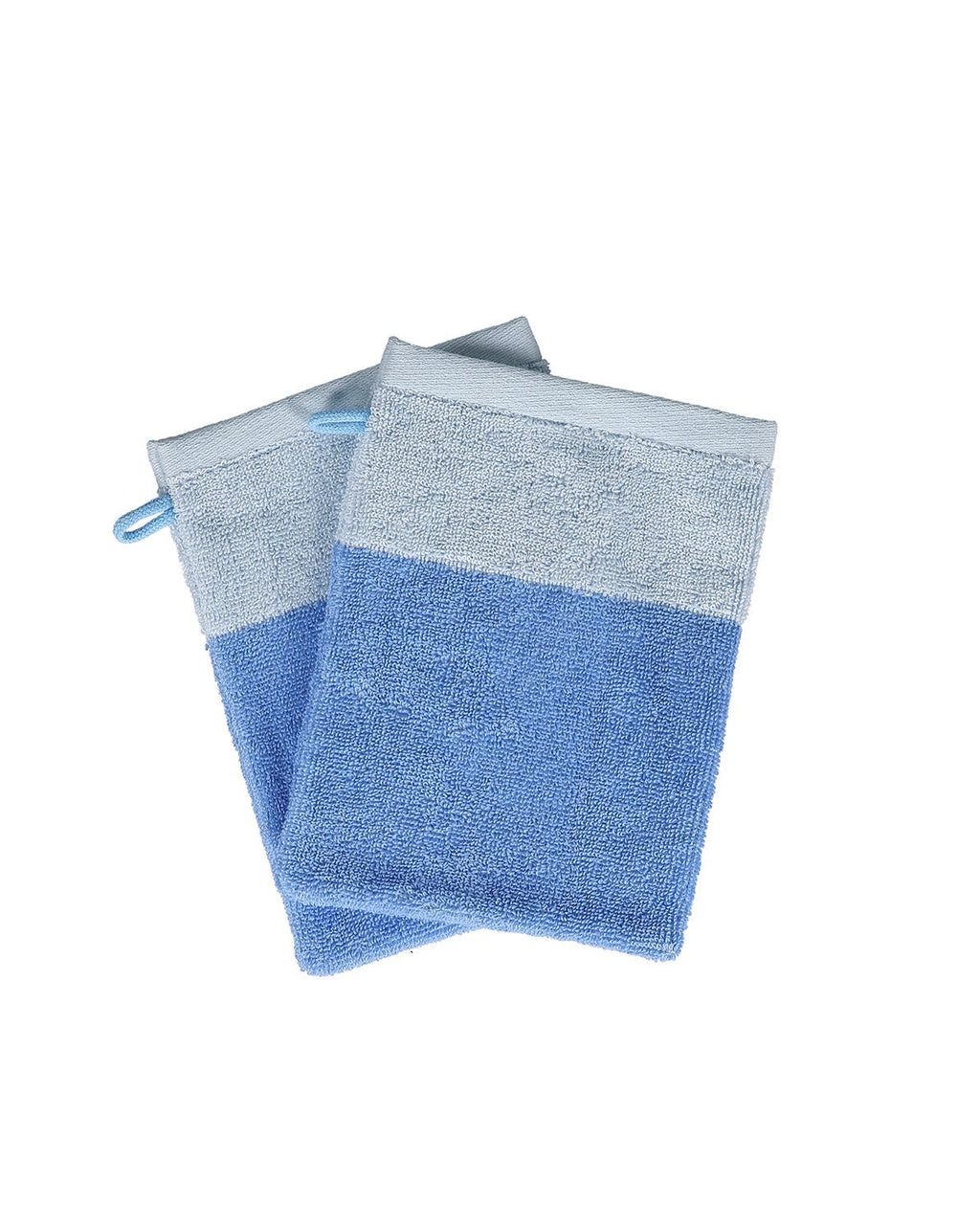 Pixie - Set 2 Guanti da bagno 15x21 cm blu oceano