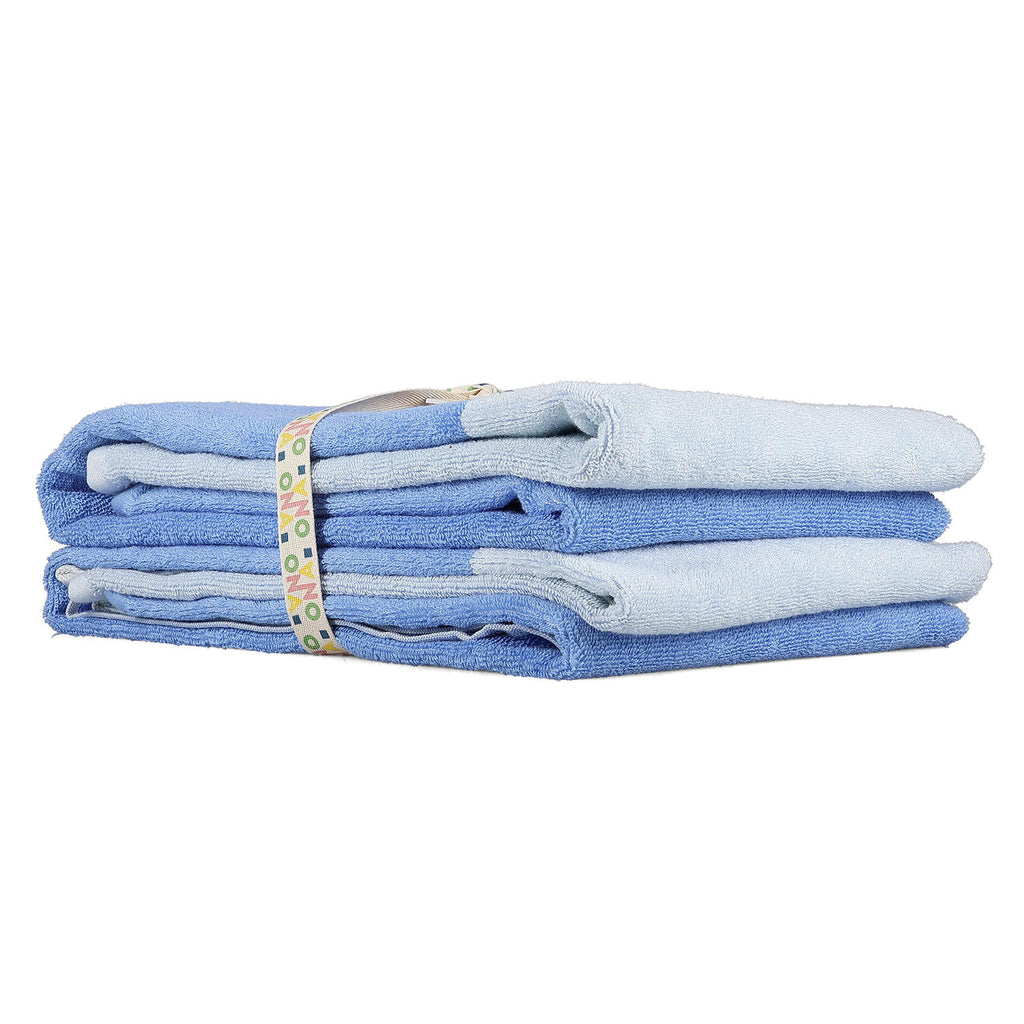 Pixie - Set 2 asciugamani doccia 70x140 cm blu oceano