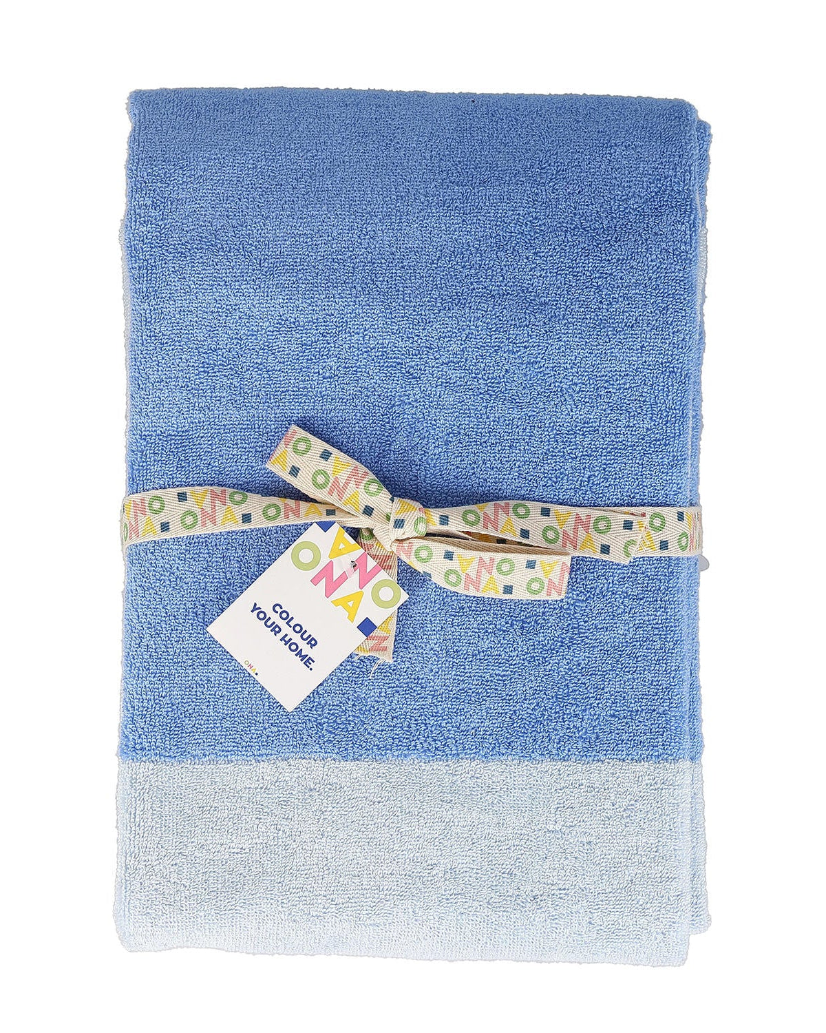 Pixie - Set 2 asciugamani doccia 70x140 cm blu oceano
