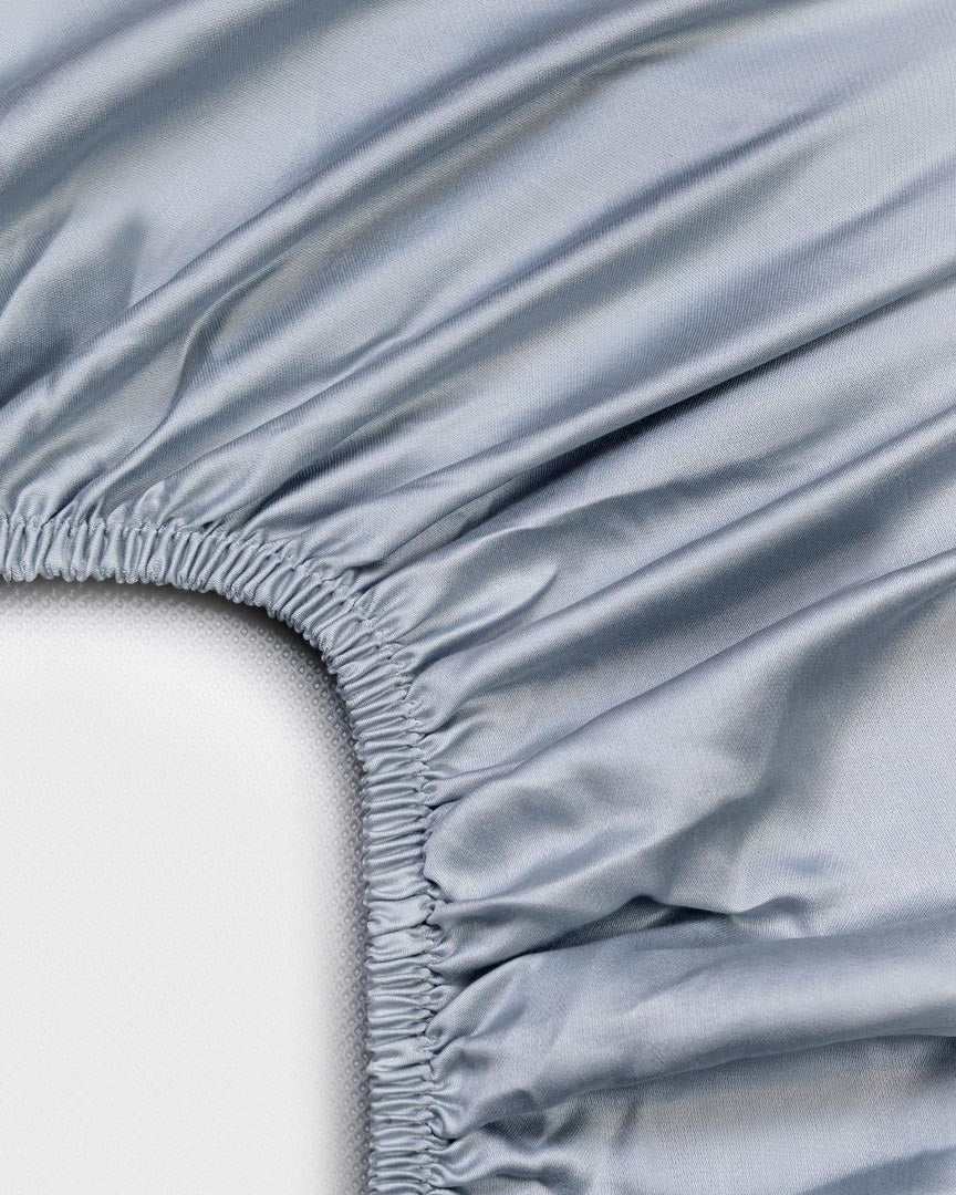 Tencel - lenzuolo singolo con angoli azzurro chiaro, 90 x 210