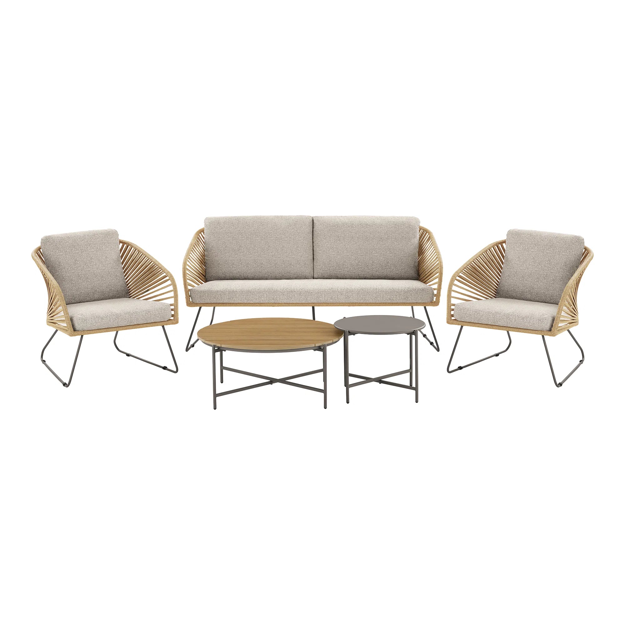 Novella - set da giardino beige e sabbia