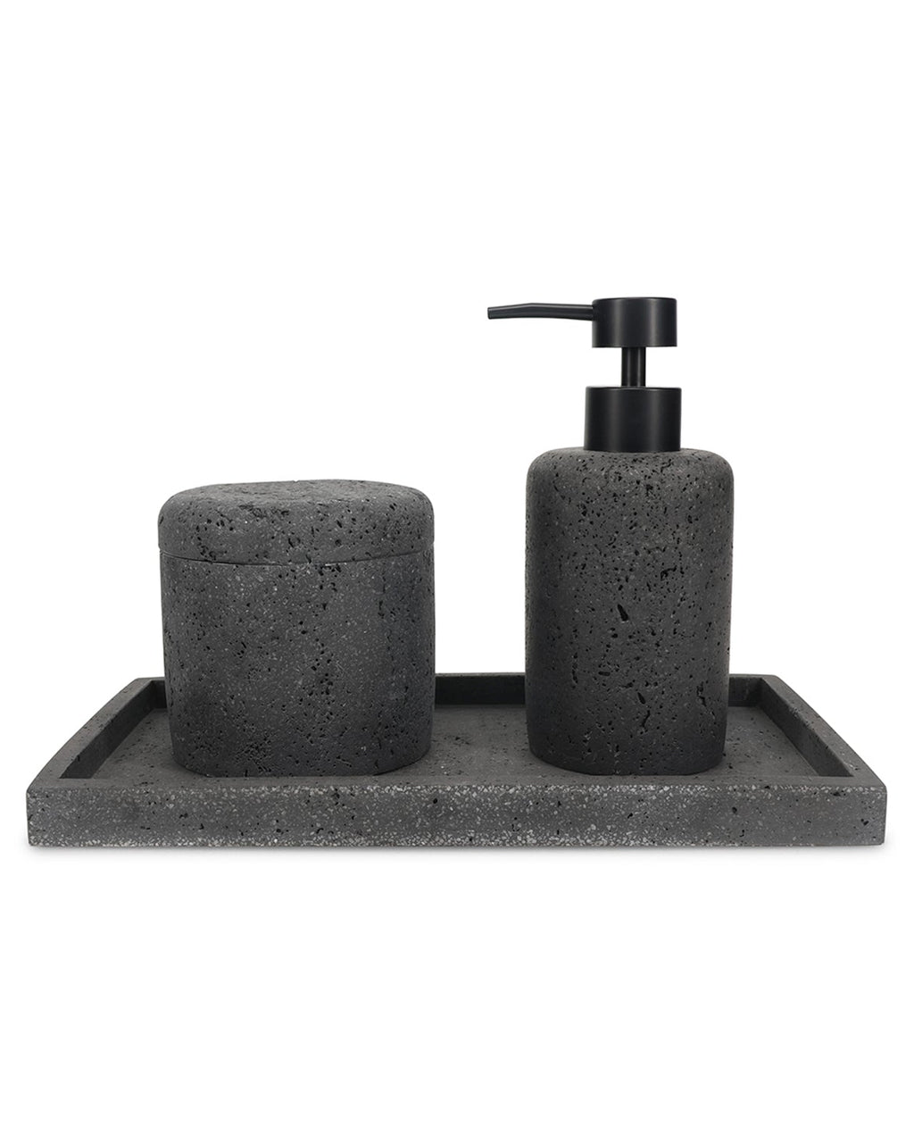 Suds - Vassoio effetto pietra grigio antracite
