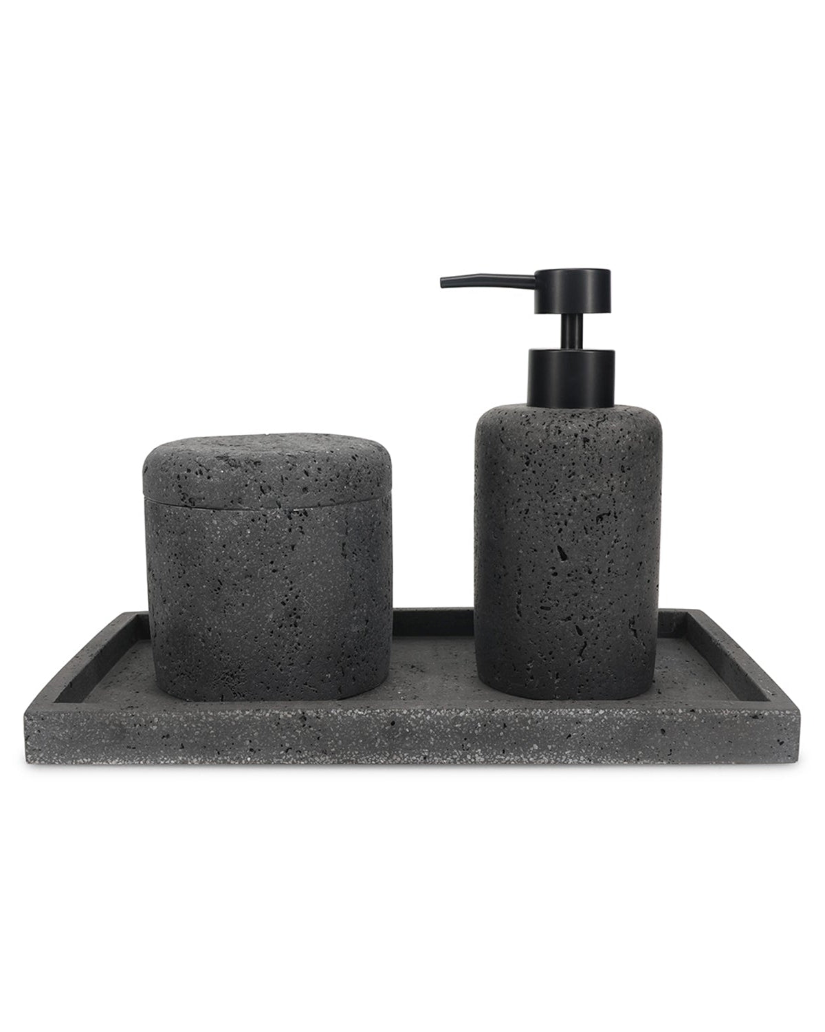 Suds - Vassoio effetto pietra grigio antracite