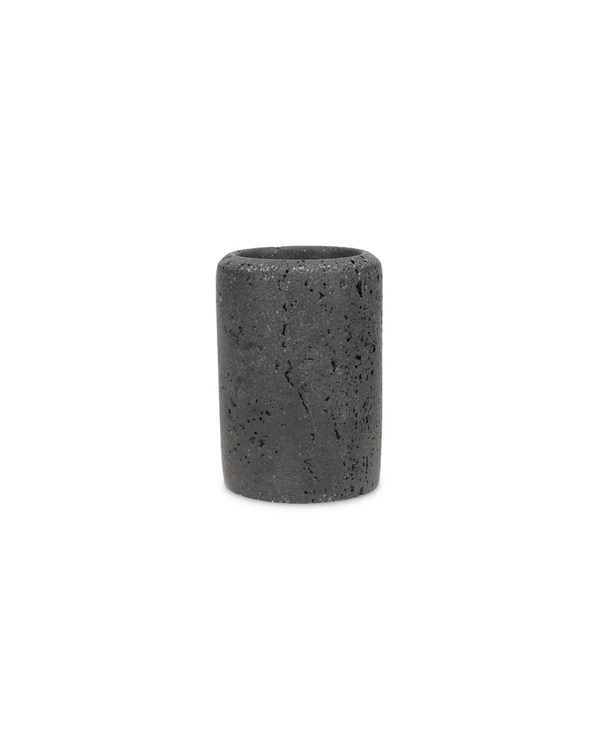 Suds - Porta spazzolino effetto pietra grigio antracite