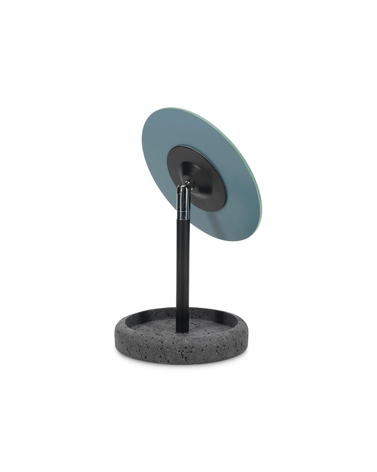 Suds - Specchio da bagno con base effetto pietra grigio antracite