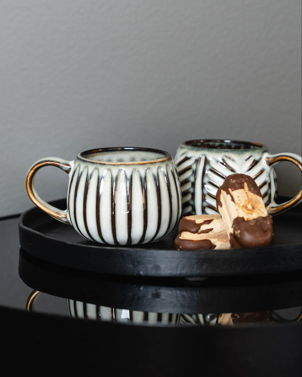 Arto - tazza con motivo a foglia, 20 cl