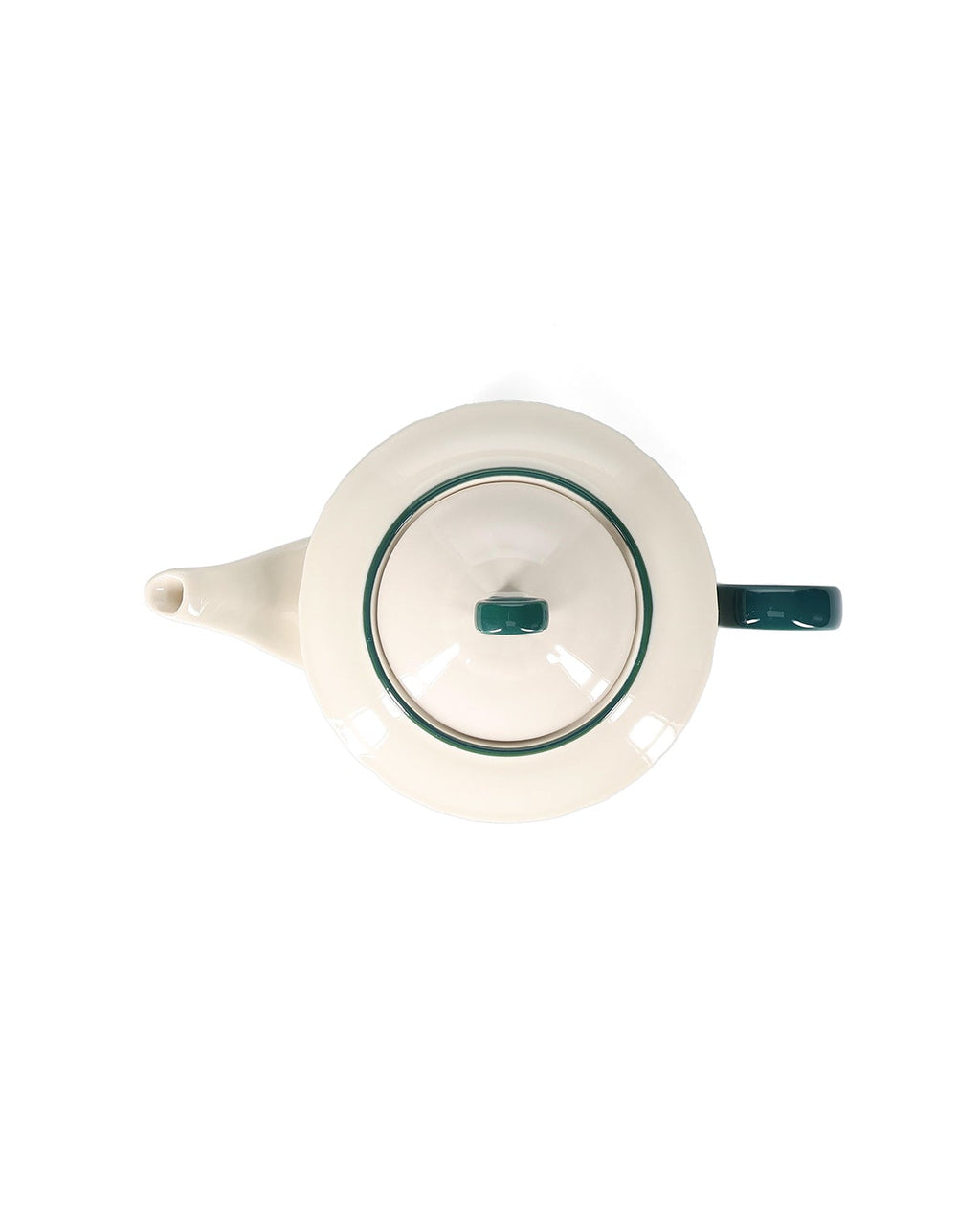 Cyril - Teiera vintage in ceramica 92 cl verde