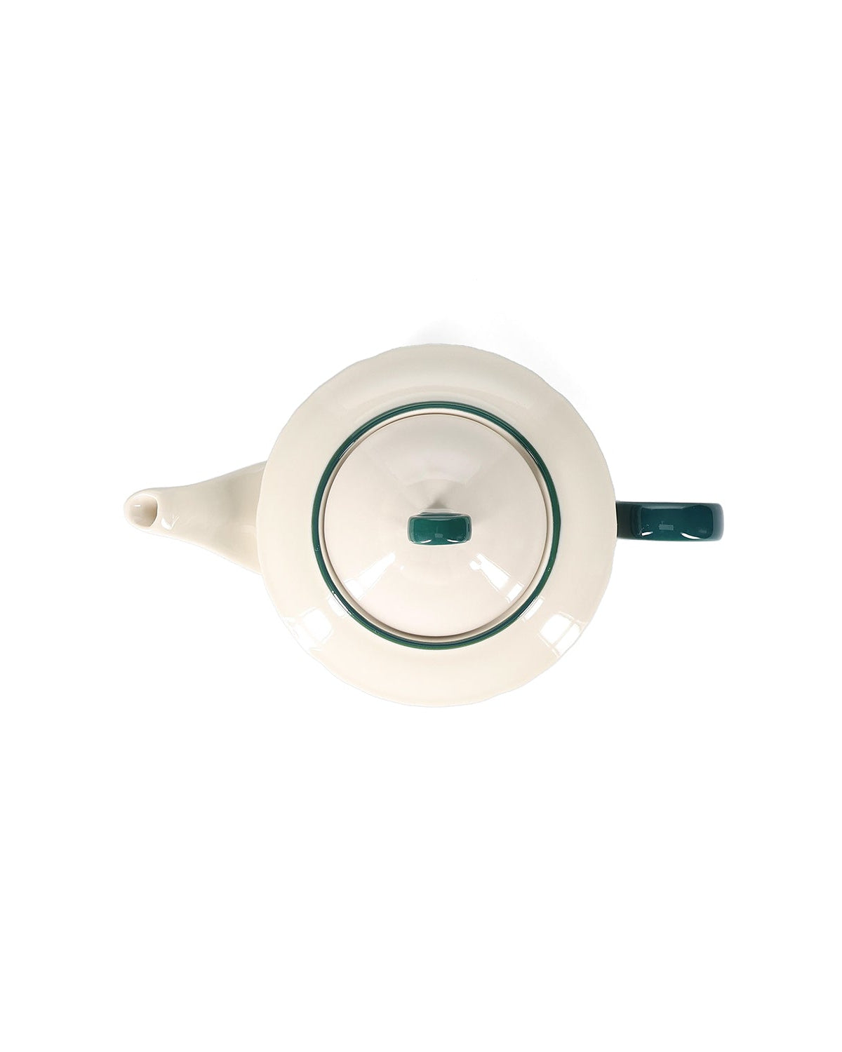 Cyril - Teiera vintage in ceramica 92 cl verde