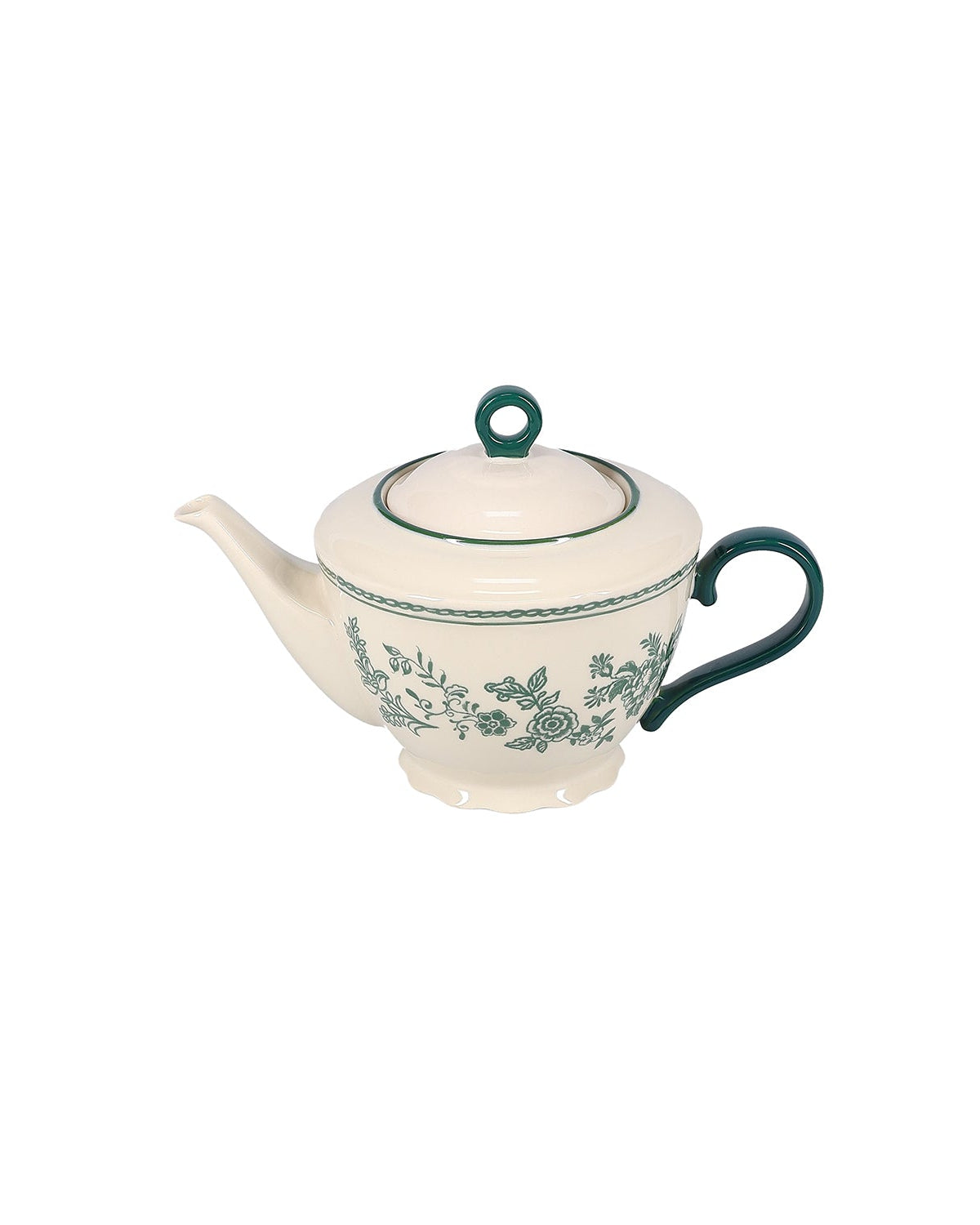Cyril - Teiera vintage in ceramica 92 cl verde