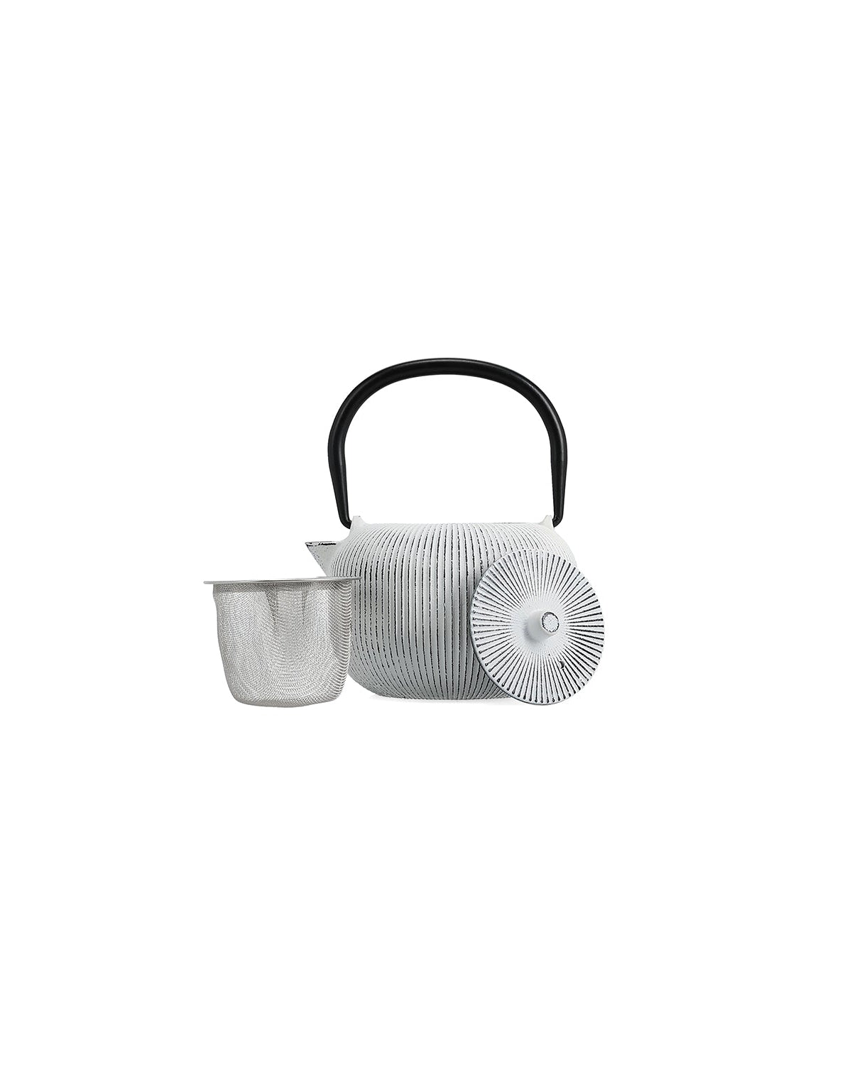 Sencha - Teiera piccola, 35 cl a righe bianche