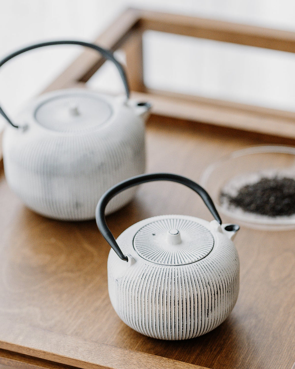 Sencha - Teiera piccola, 35 cl a righe bianche