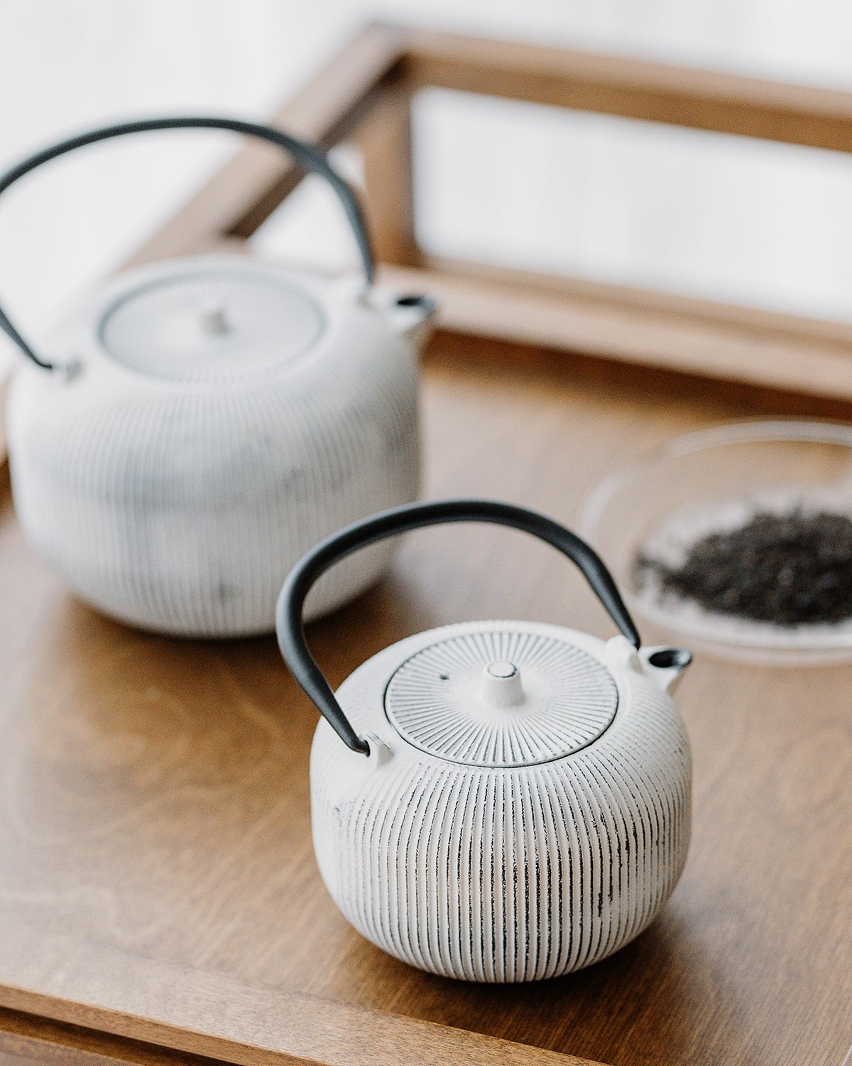 Sencha - Teiera piccola, 35 cl a righe bianche