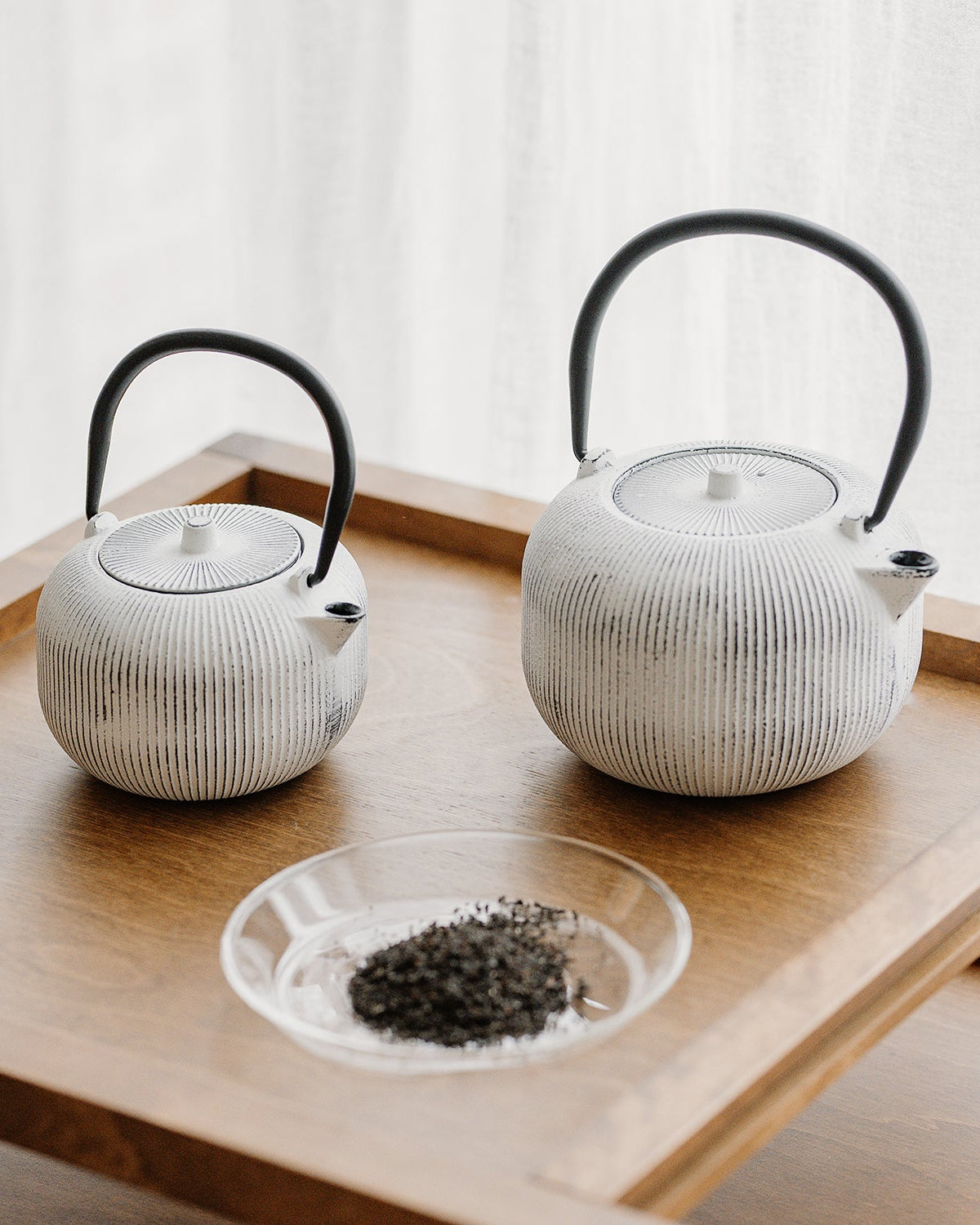 Sencha - Teiera piccola, 35 cl a righe bianche
