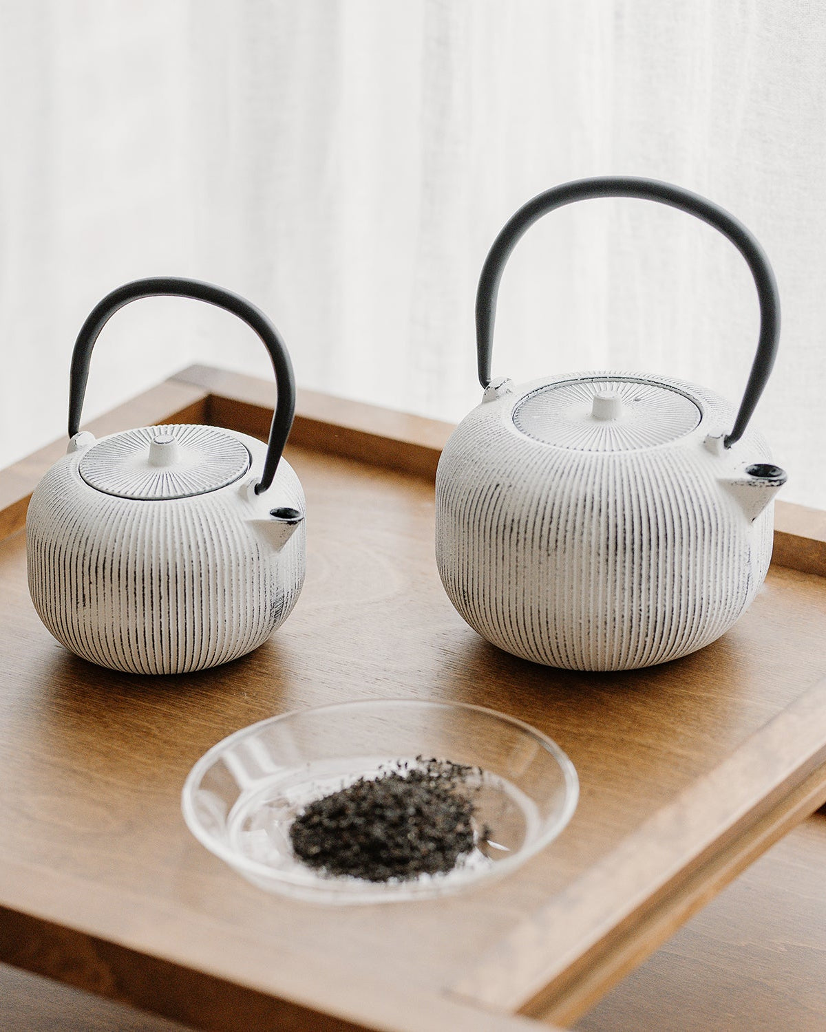 Sencha - Teiera 70 cl, bianca a righe