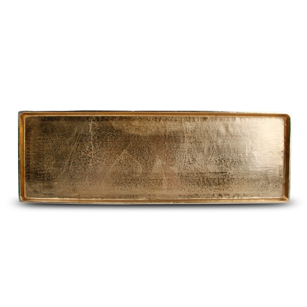 Charm - Vassoio decorativo oro, 48,5 x 16 cm