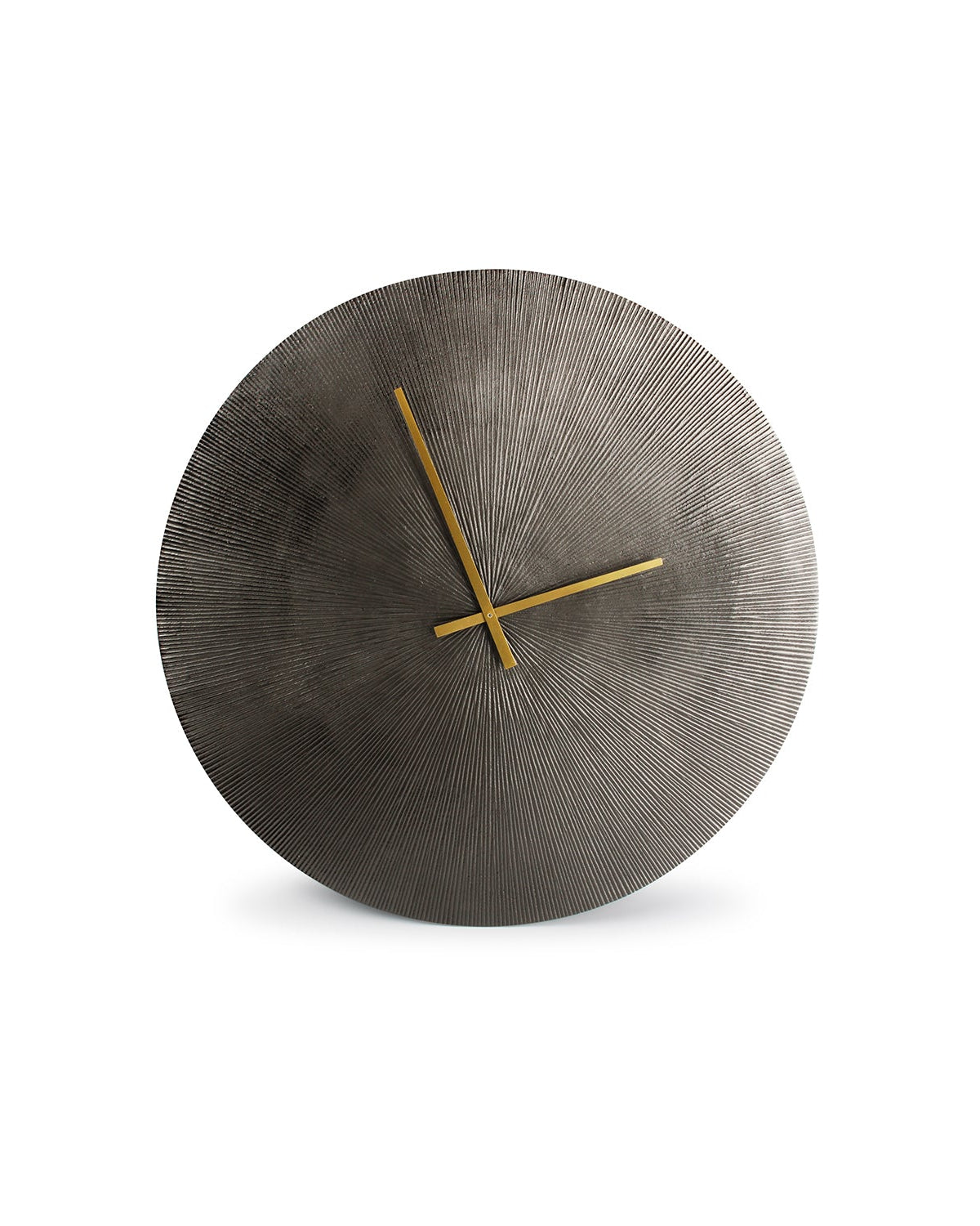 Zone - Orologio da parete in metallo nero, 58 cm