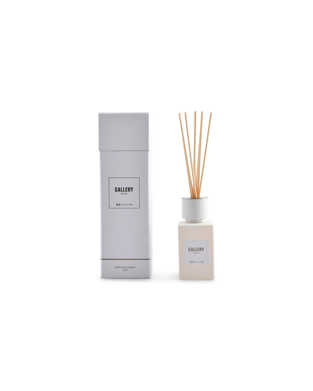 Gallery S - Diffusore a bastoncini 120 ml bianco
