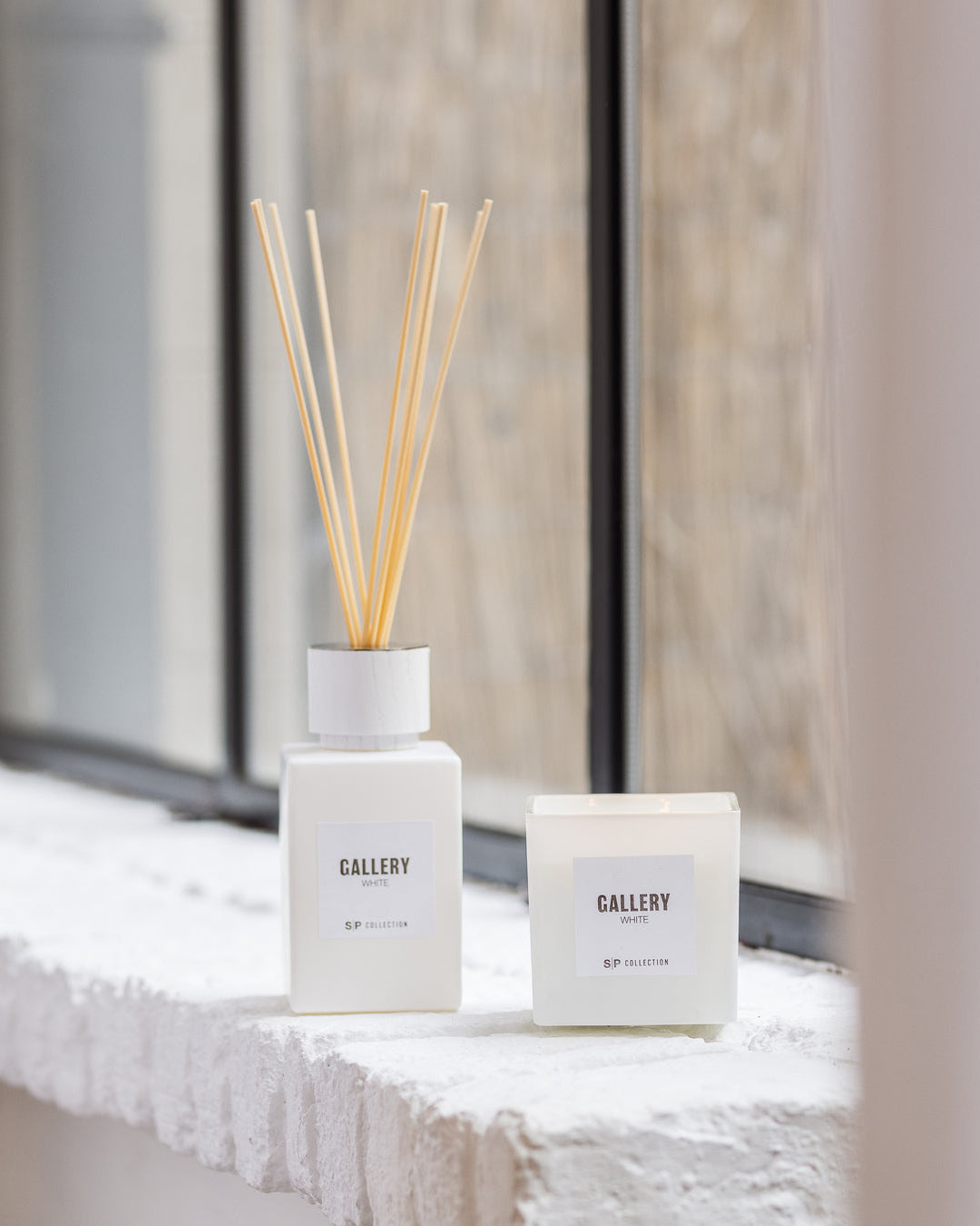 Gallery S - Diffusore a bastoncini 120 ml bianco