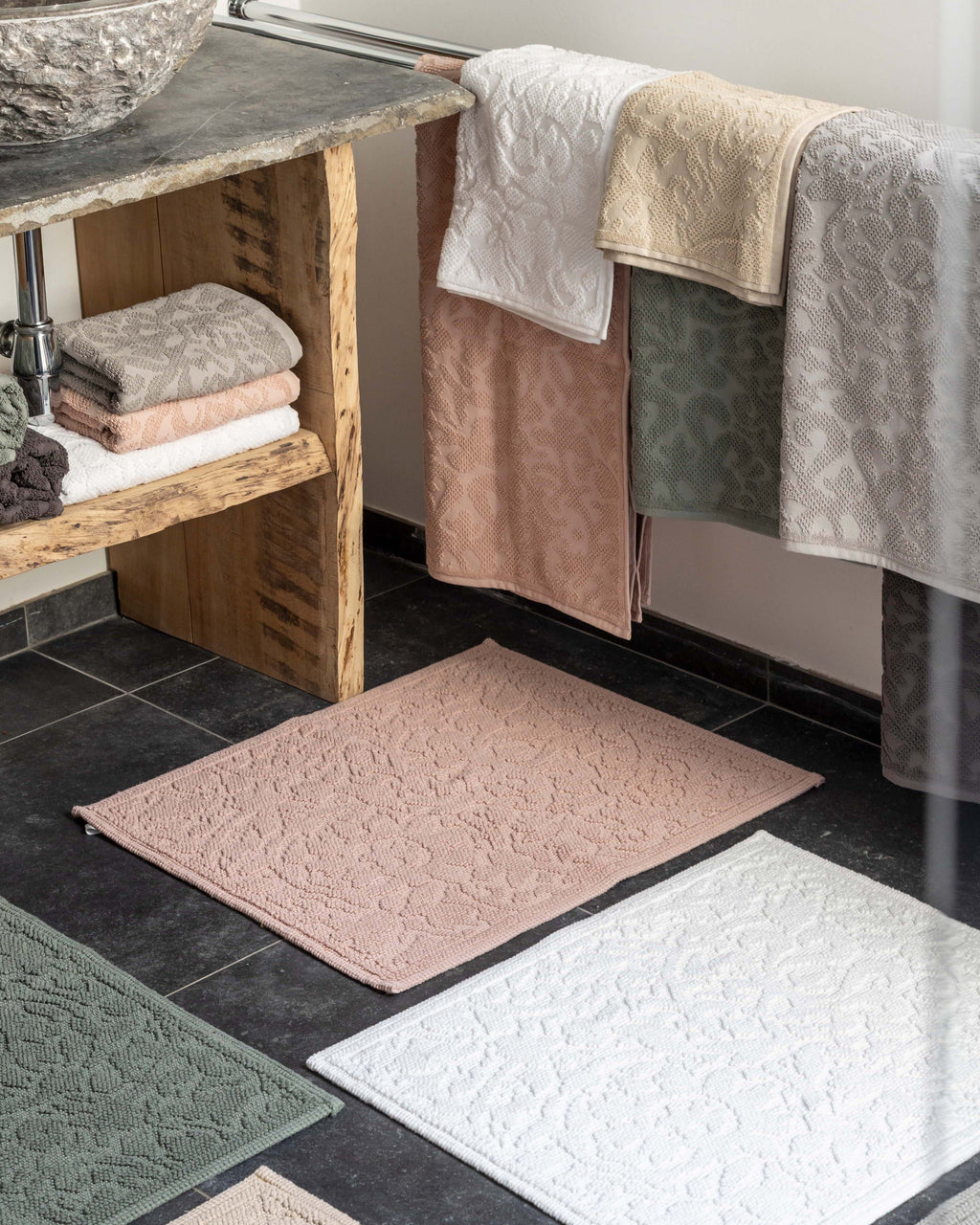 Asciugamano da bagno Gilda Neige 90 X 150