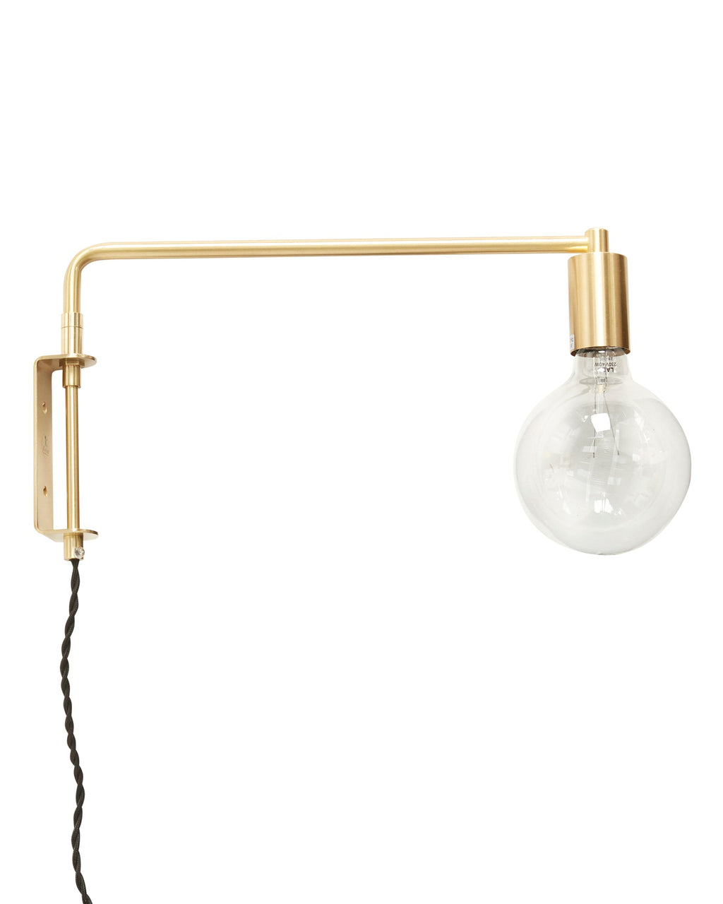 Pyke - Lampada da parete snodabile in ottone
