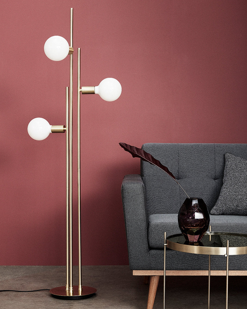 Balance - Lampada da terra in ottone