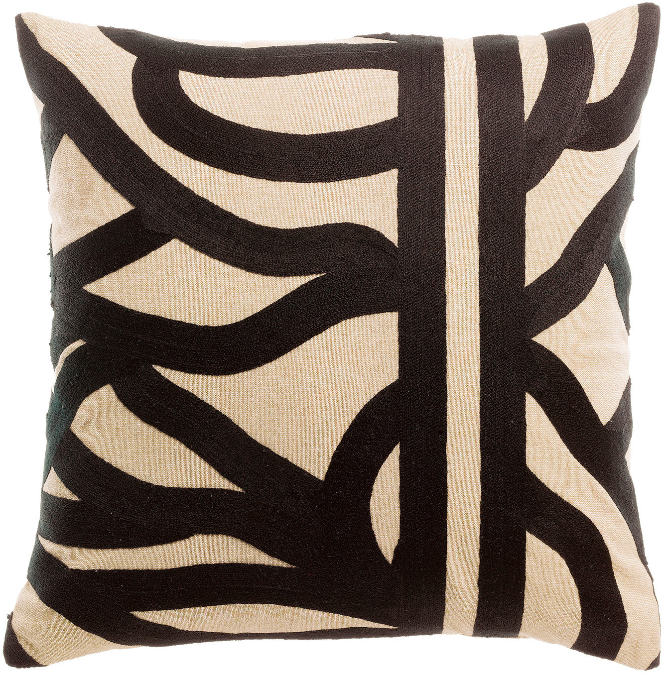 Cuscino ricamato Ezia Ombre 45 X 45