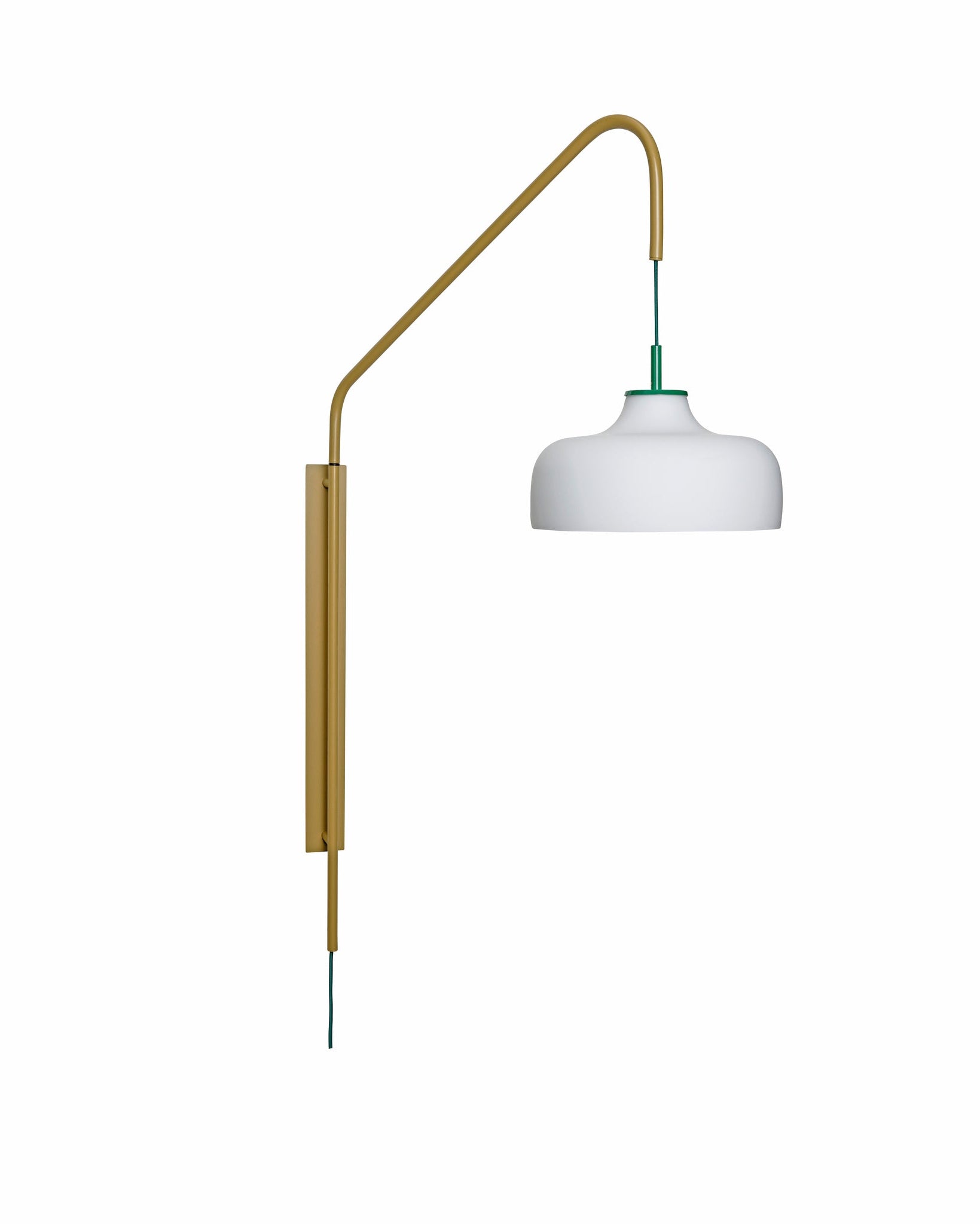 Current - Lampada da parete bianca e verde