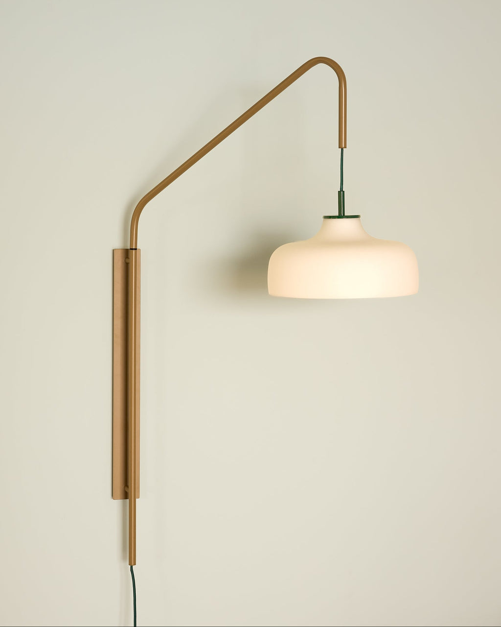 Current - Lampada da parete bianca e verde