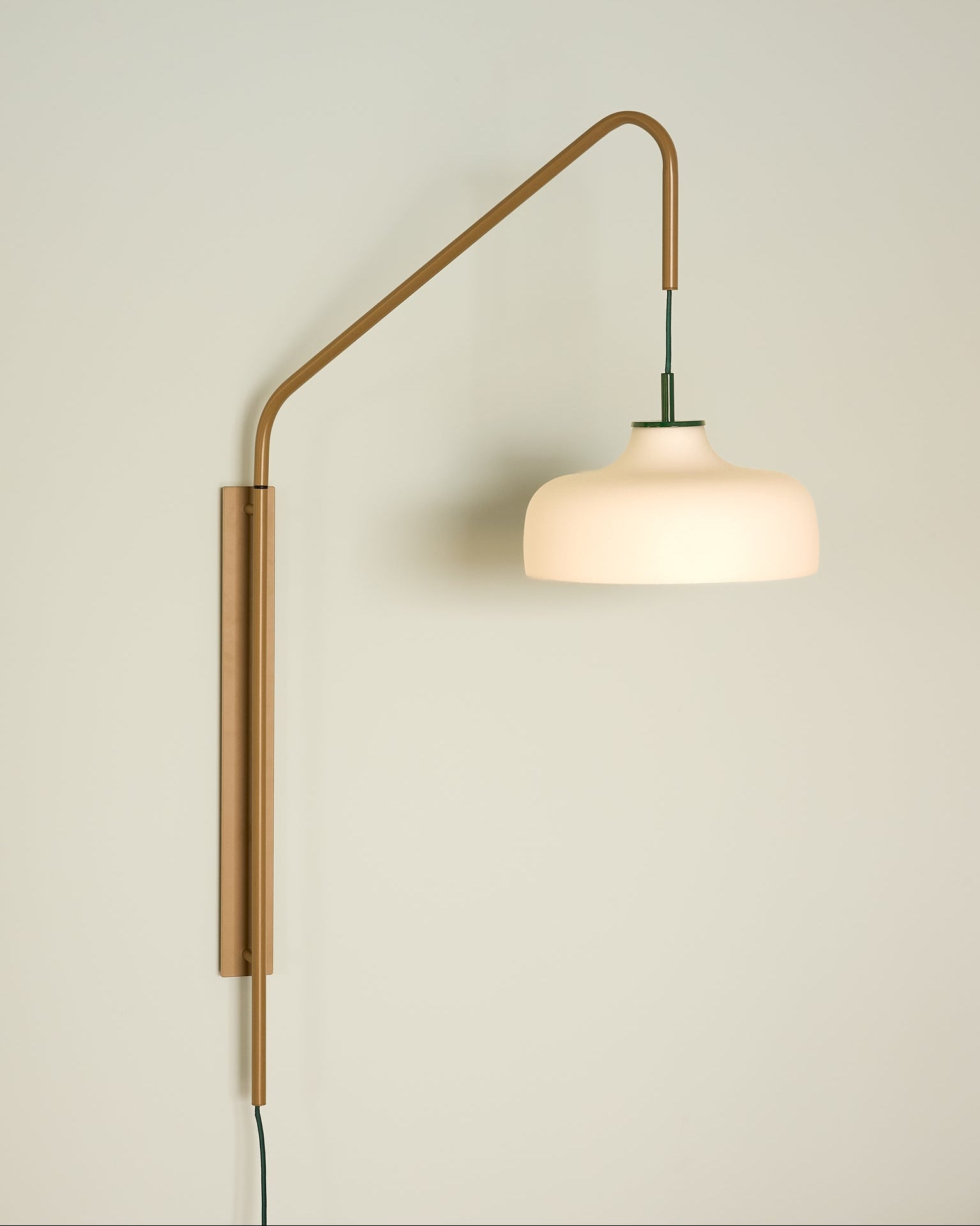 Current - Lampada da parete bianca e verde