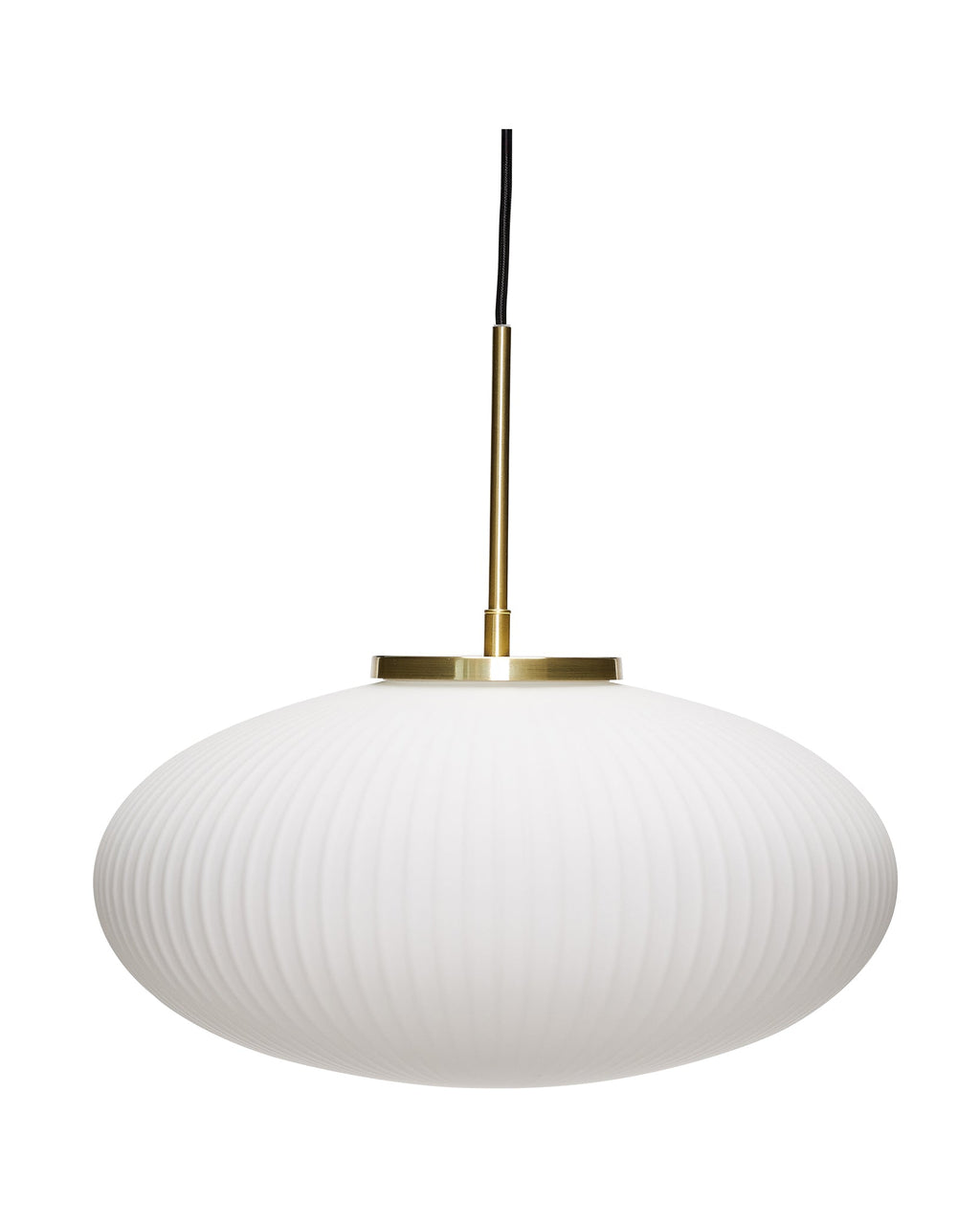 Serene - Lampada a sospensione ellittica, bianca